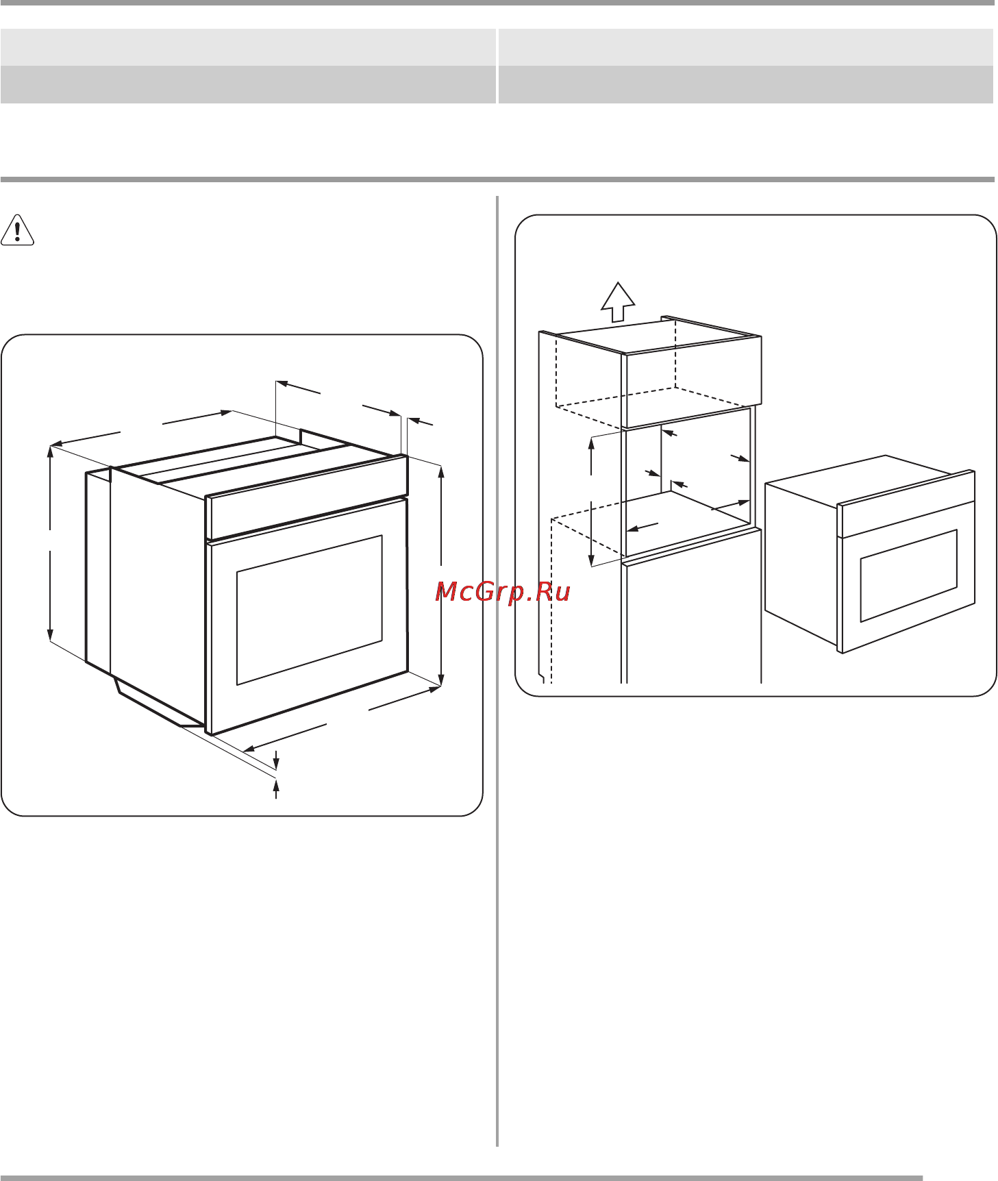 Zanussi ZOB532702B [17/20] Технические данные
