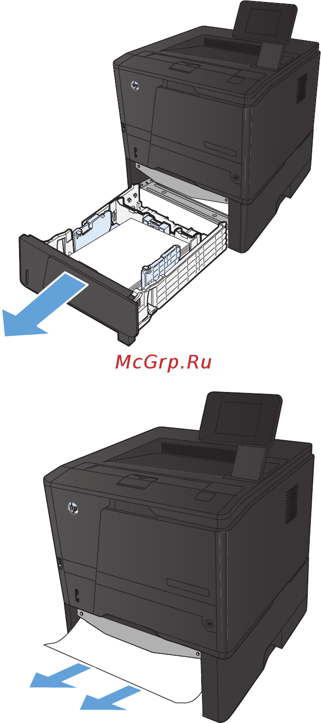 HP LASERJET PRO 400 M401DW [117/156] Устранение замятий в дополнительном лотке 3