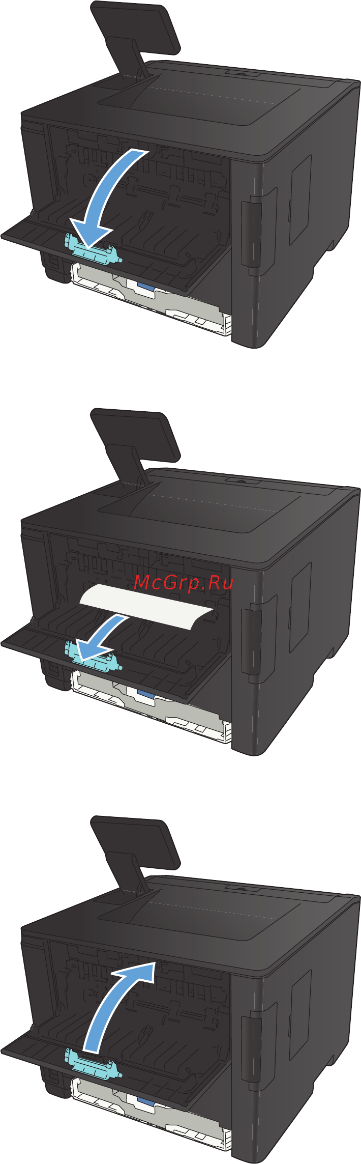 HP LASERJET PRO 400 M401DW [119/156] Устранение замятия в области блока двусторонней печати