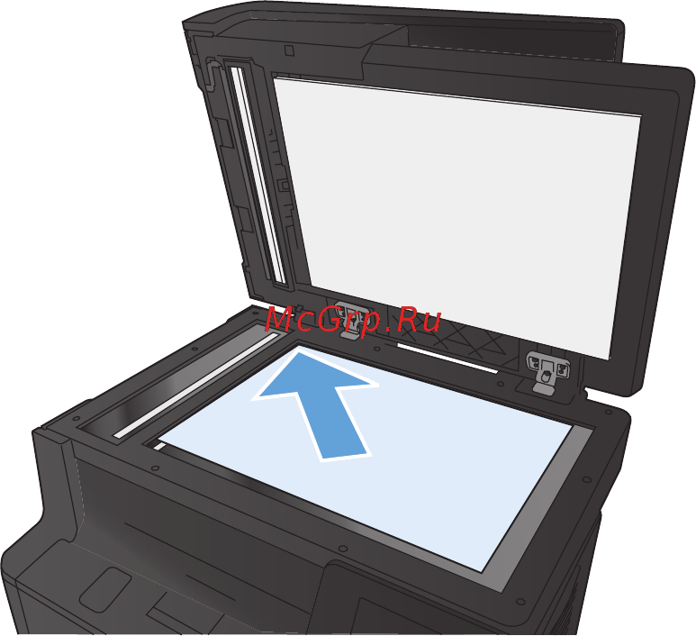 HP LaserJet Pro 400 MFP M425dn [118/260] Отправка факса с планшета сканера