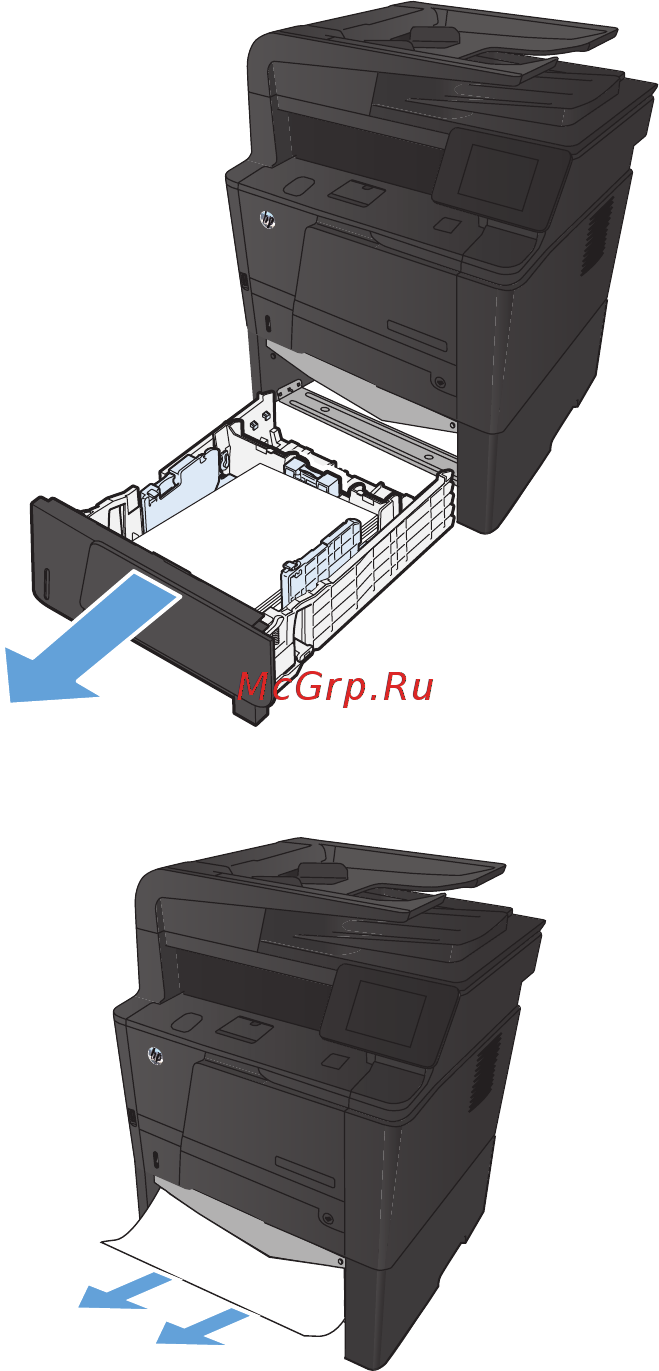 HP LaserJet Pro 400 MFP M425dn [204/260] Устранение замятий в дополнительном лотке 3