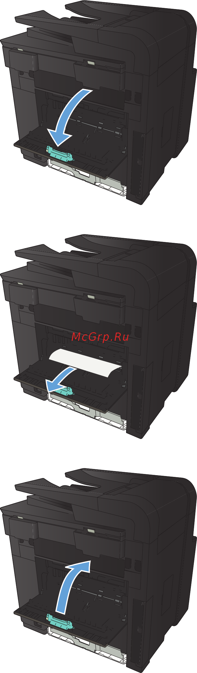 HP LaserJet Pro 400 MFP M425dn [207/260] Устранение замятия в области термофиксатора