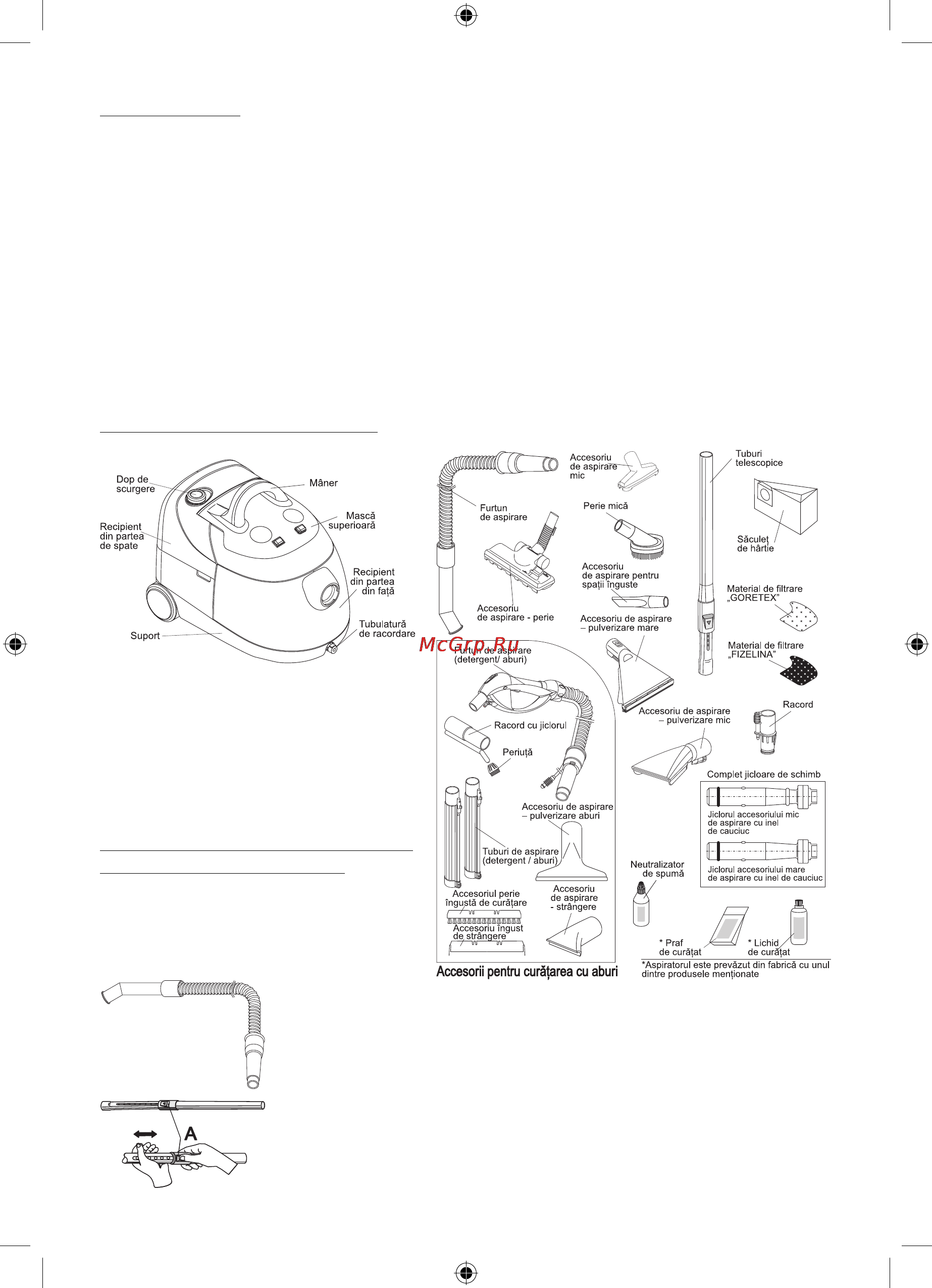 Zelmer 616 [60/128] Accesorii pentru aspirarea suprafeţelor uscate