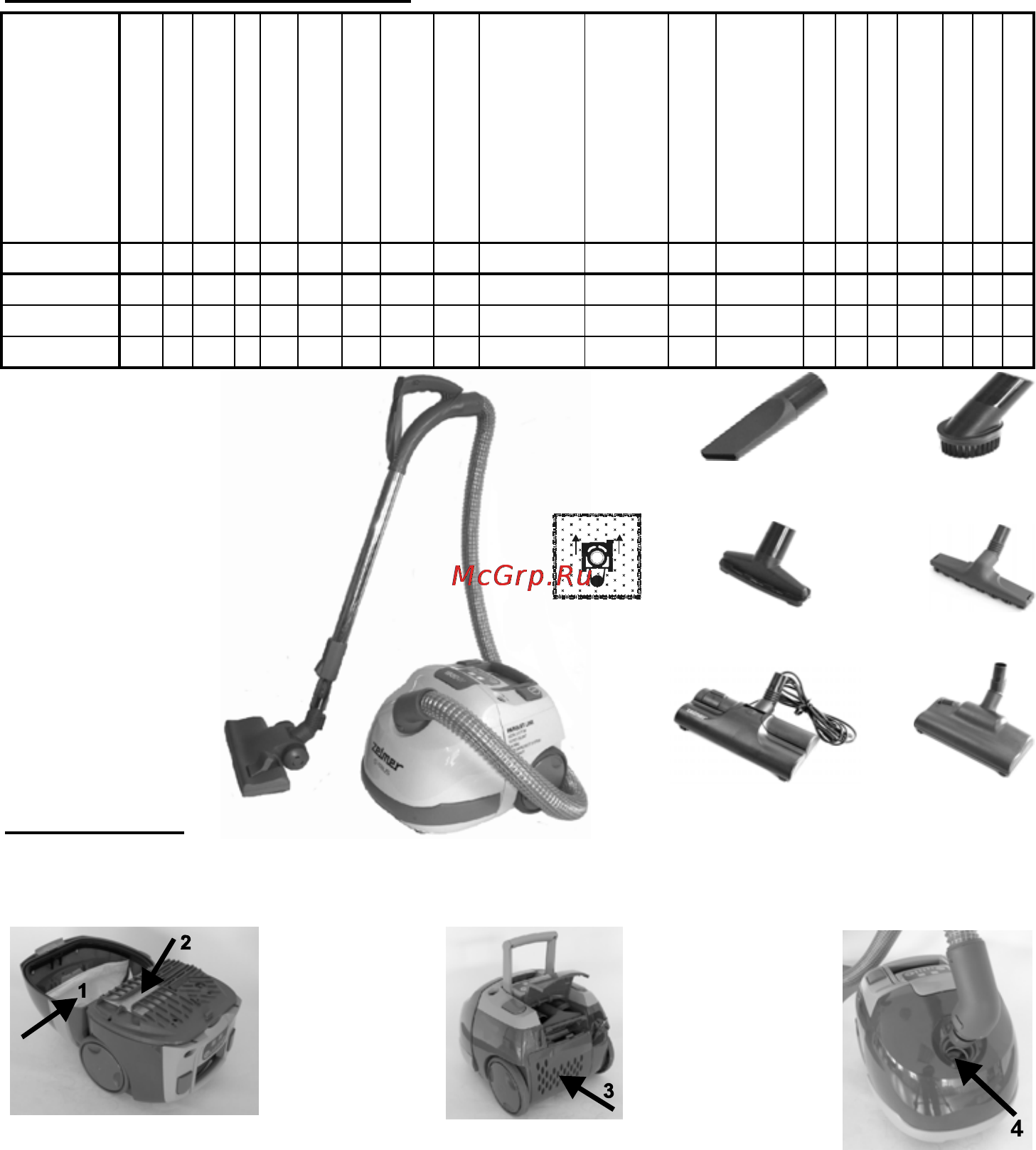 Zelmer 1600, 3 [11/72] Почистване