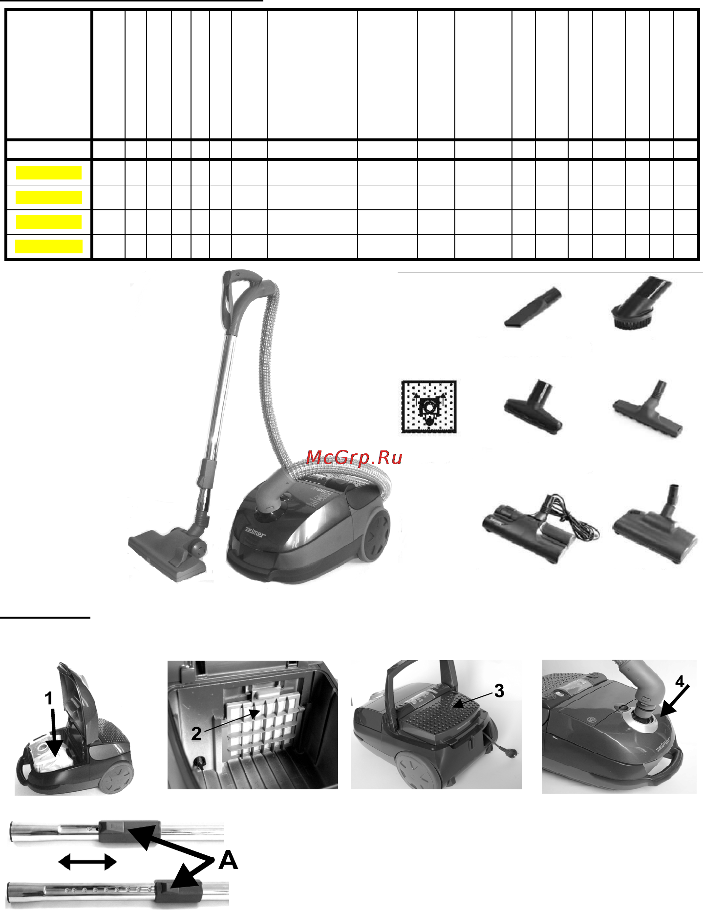 Zelmer 5000 [34/72] Aspirare aspirare