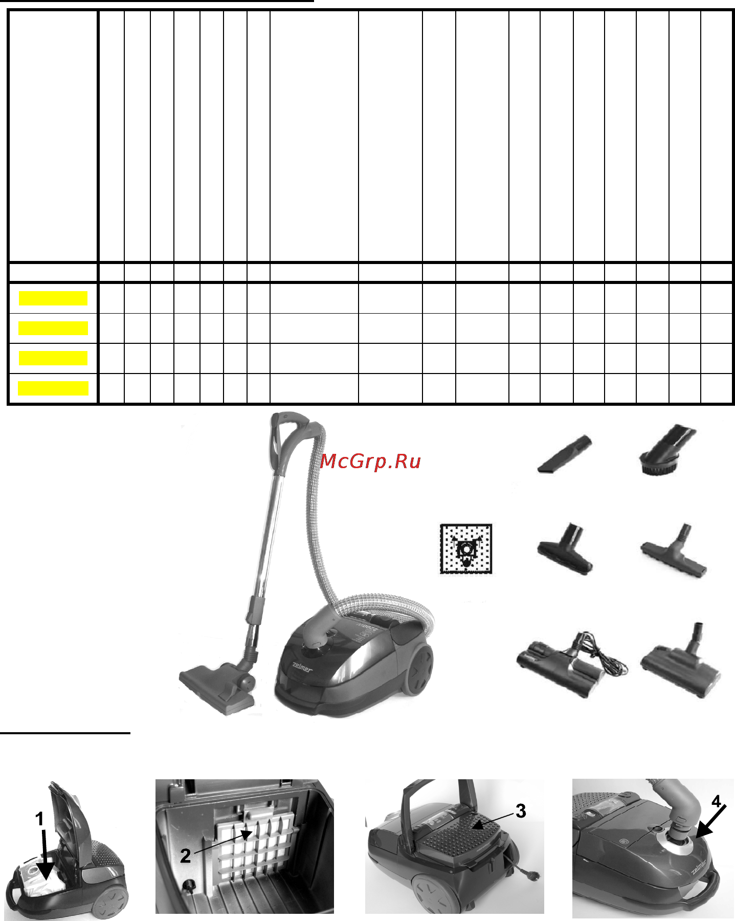 Zelmer 5000 [57/72] Прибирання