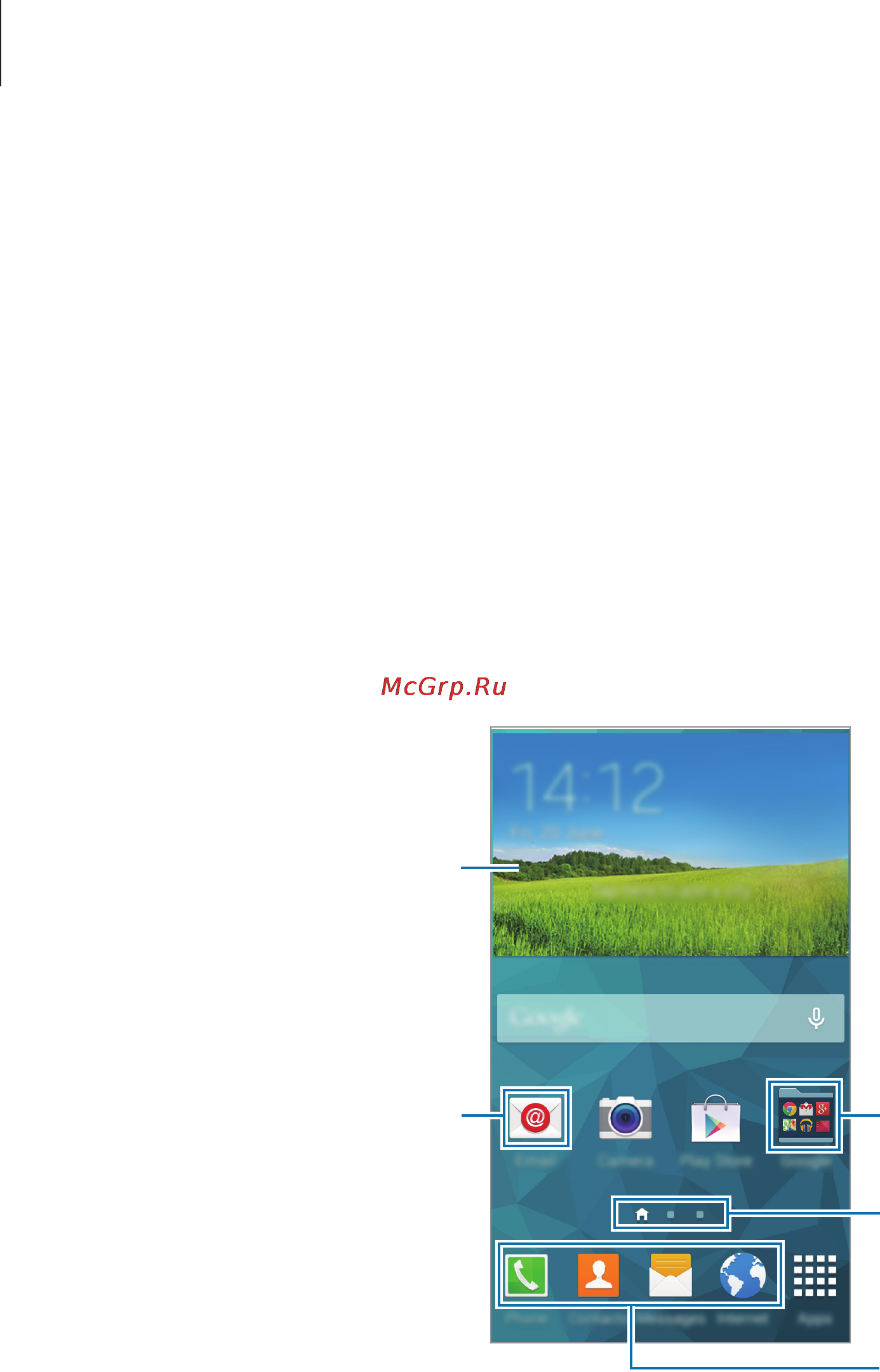 Samsung SM-G800F GALAXY S5 mini [24/225] Интерфейс главного экрана