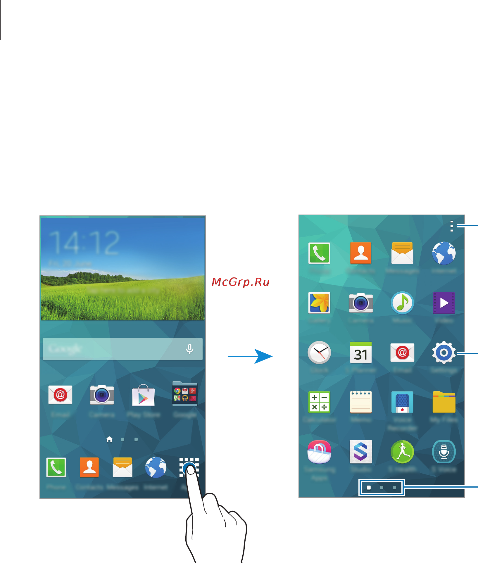 Samsung SM-G800F GALAXY S5 mini [27/225] Экран приложений