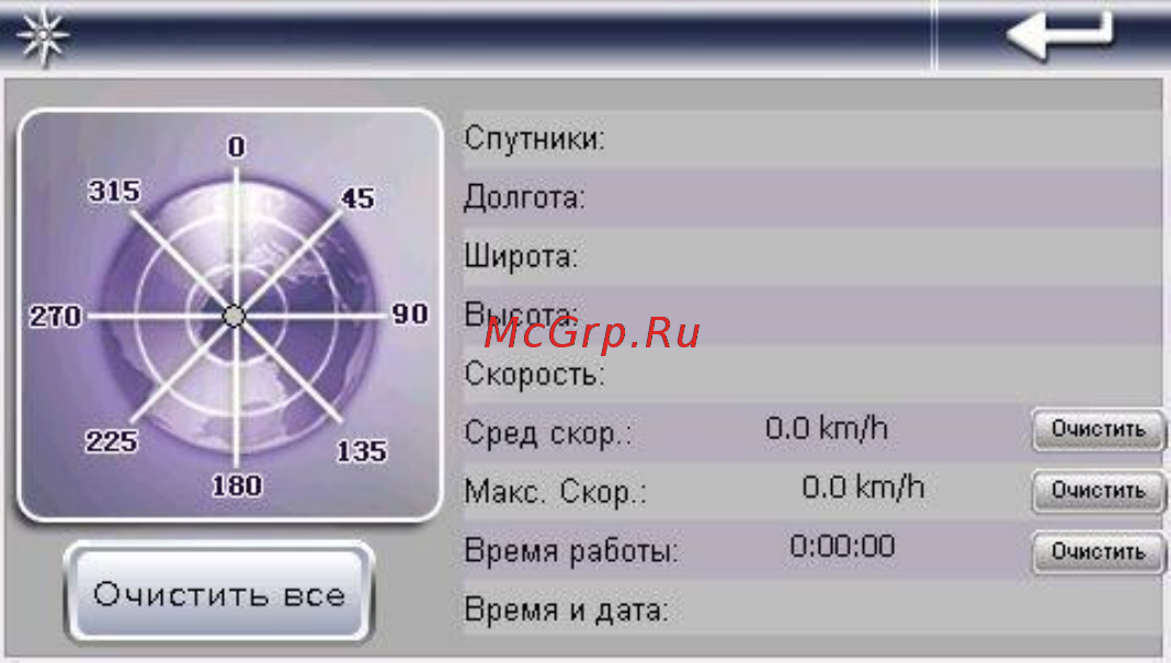 Explay ND-41 [9/17] Gps инфо