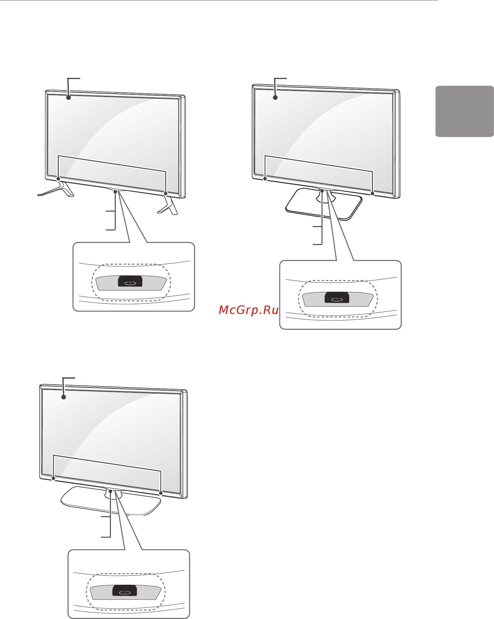 LG 22LB491U [53/96] Бөлшектер мен түймелер