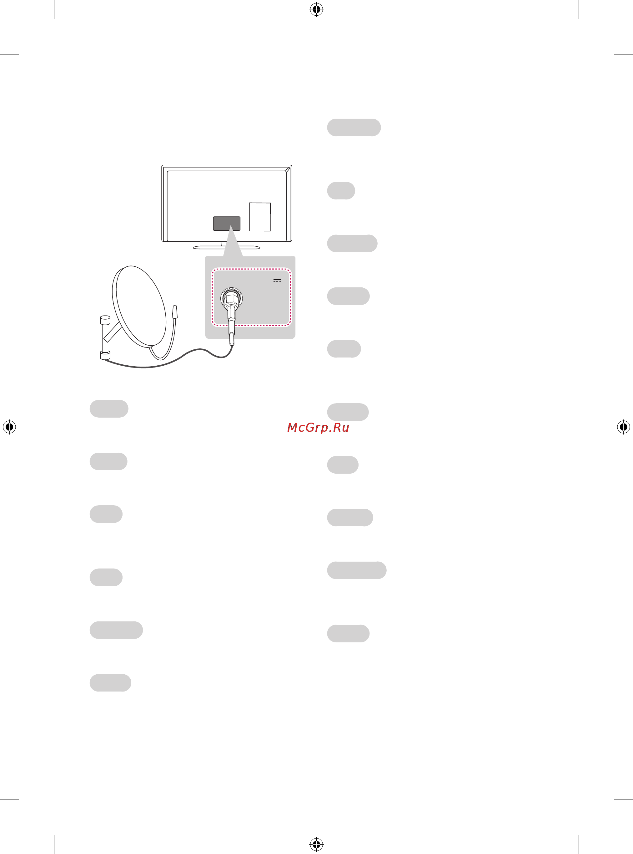 LG 24LB450B [10/387] Satellite dish connection
