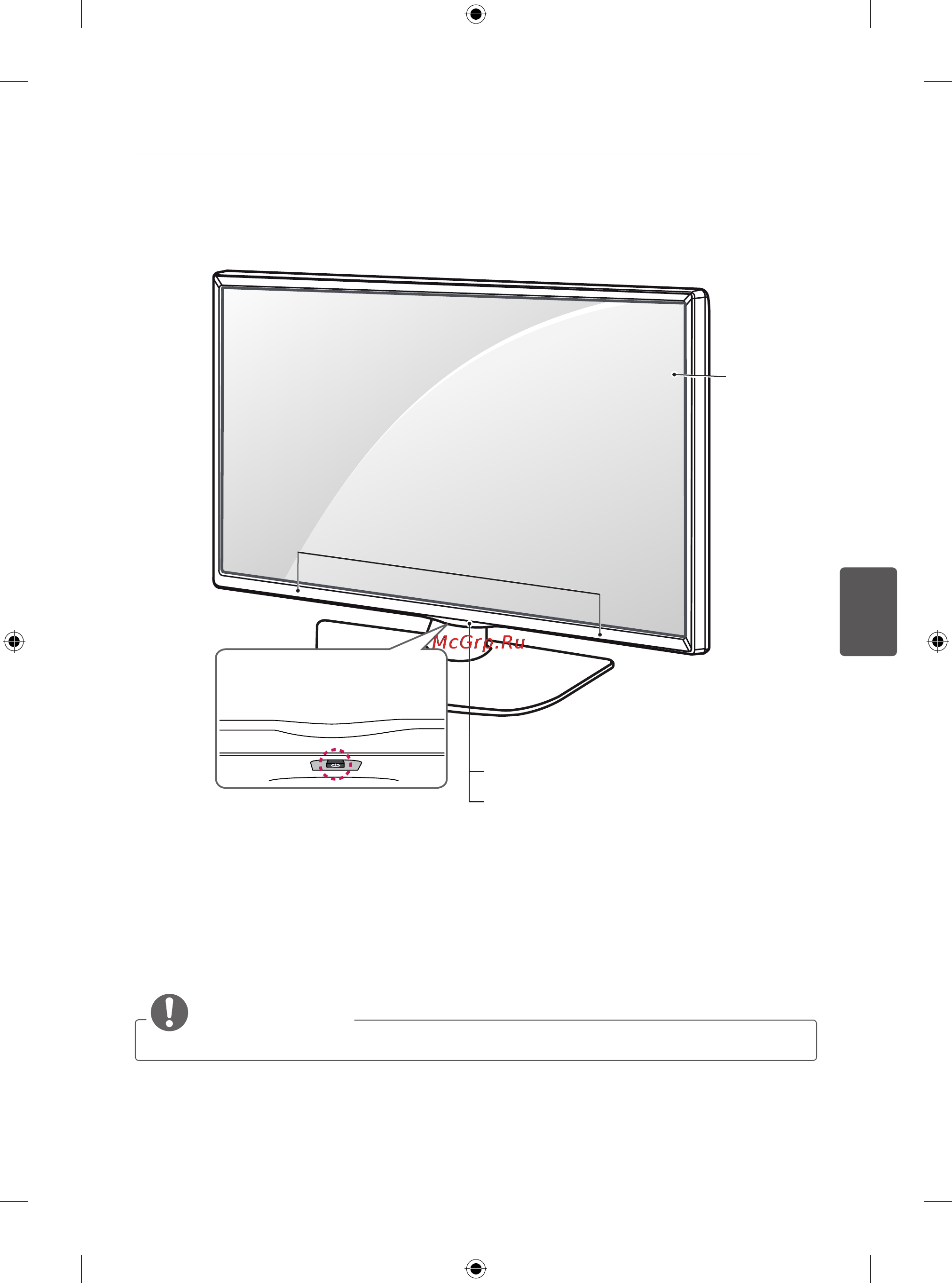 LG 24LB450B [128/387] Súčasti a tlačidlá