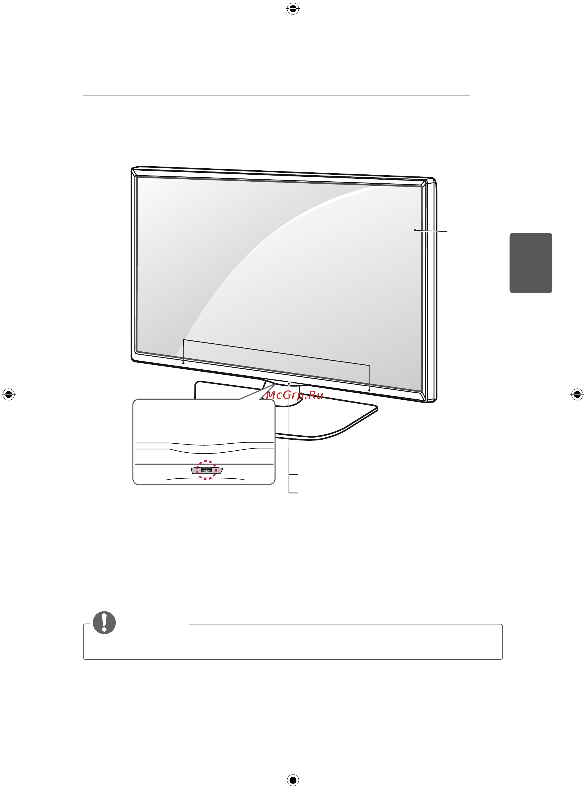 LG 24LB450B [84/387] Złącza i przyciski sterujące