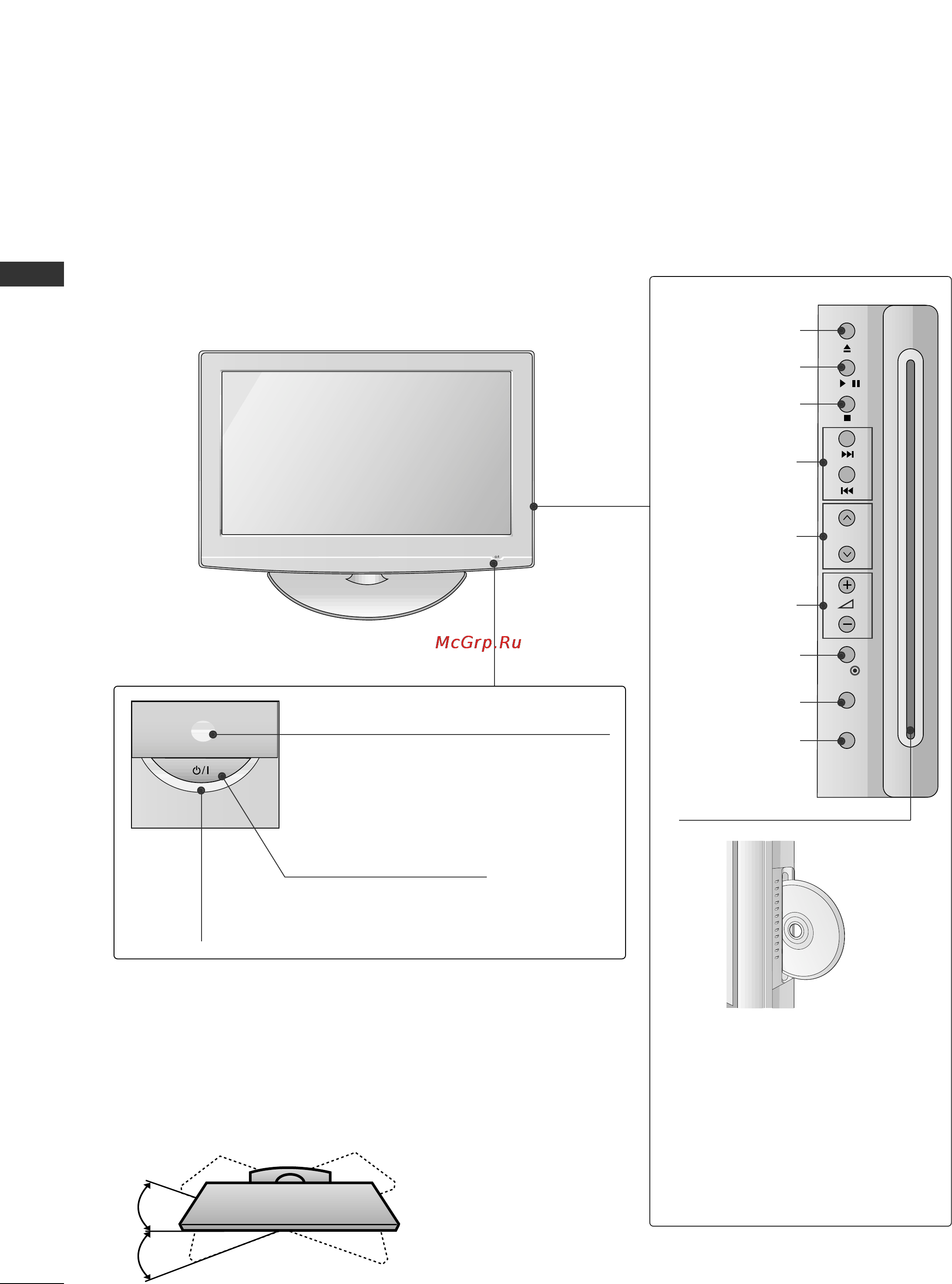 LG 32LG4000 [6/114] Вращающаяся подставка