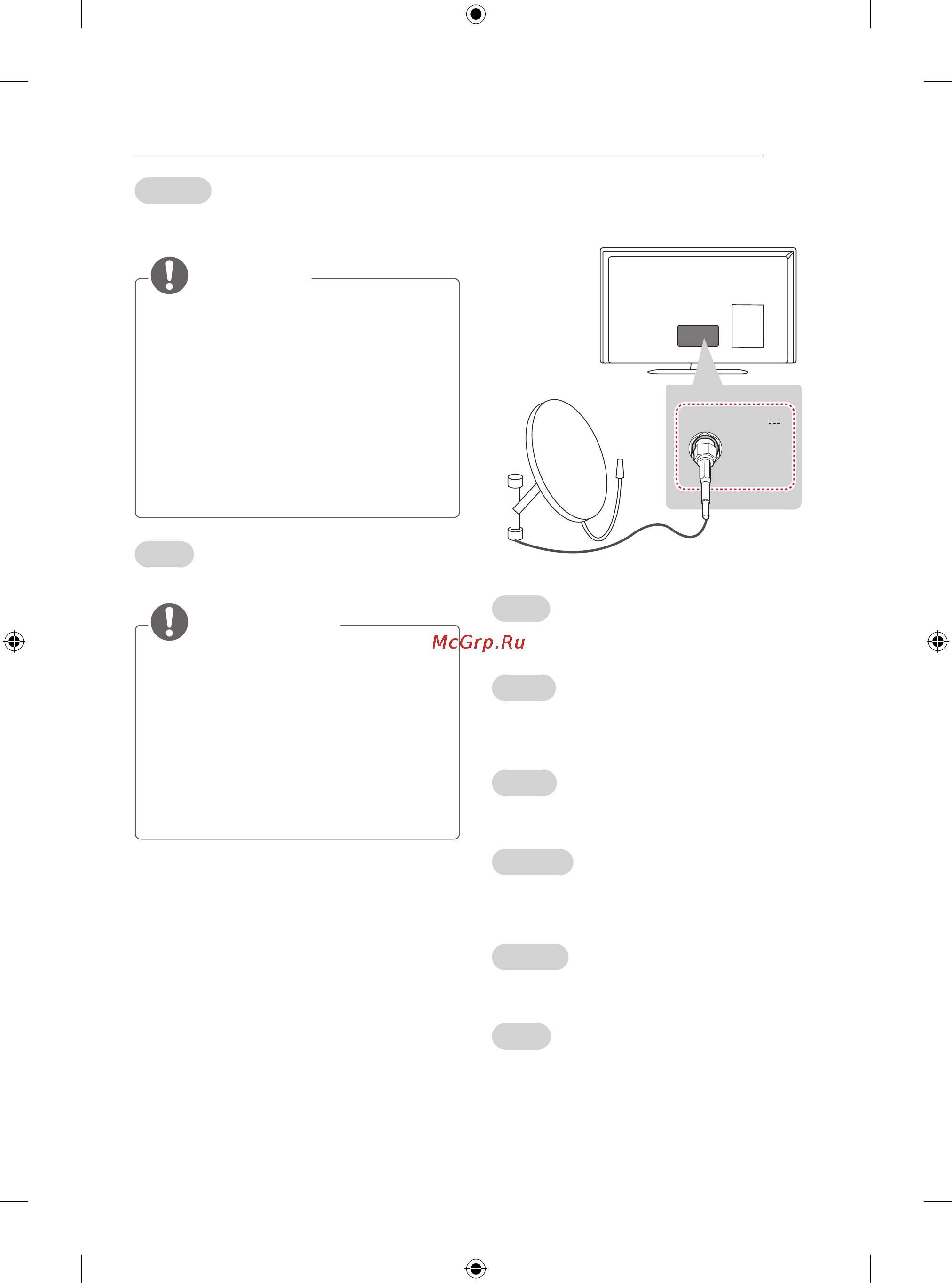 LG 28LB457U [5/230] Satellite dish connection
