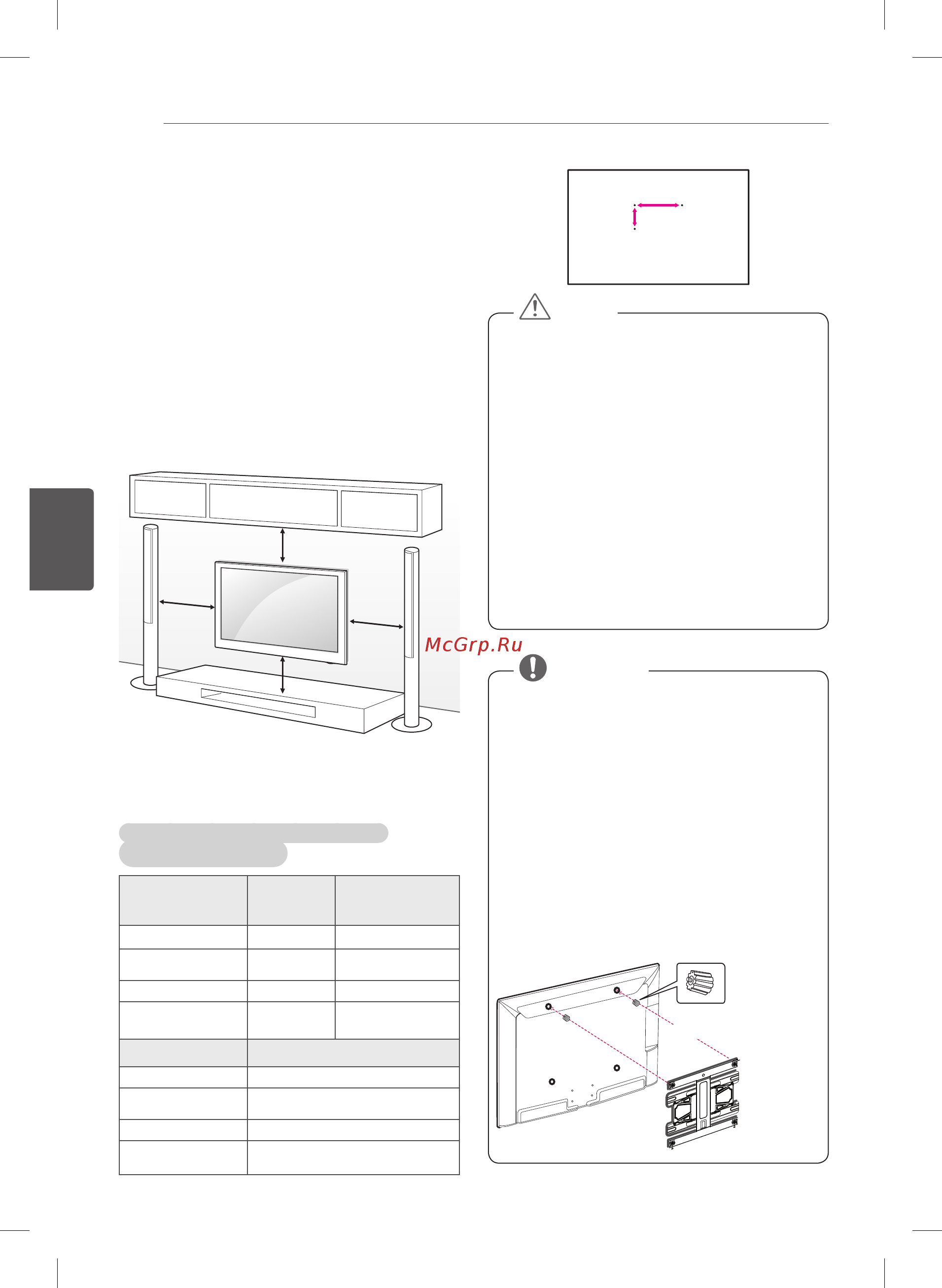 LG 47LB561V [116/270] Кріплення до стіни