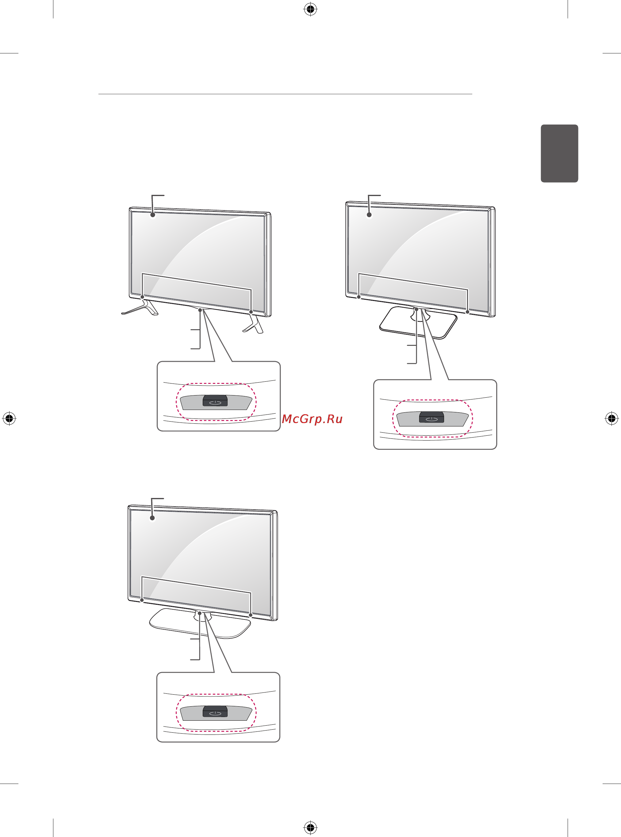 LG 39LB580V [33/238] Parts and buttons