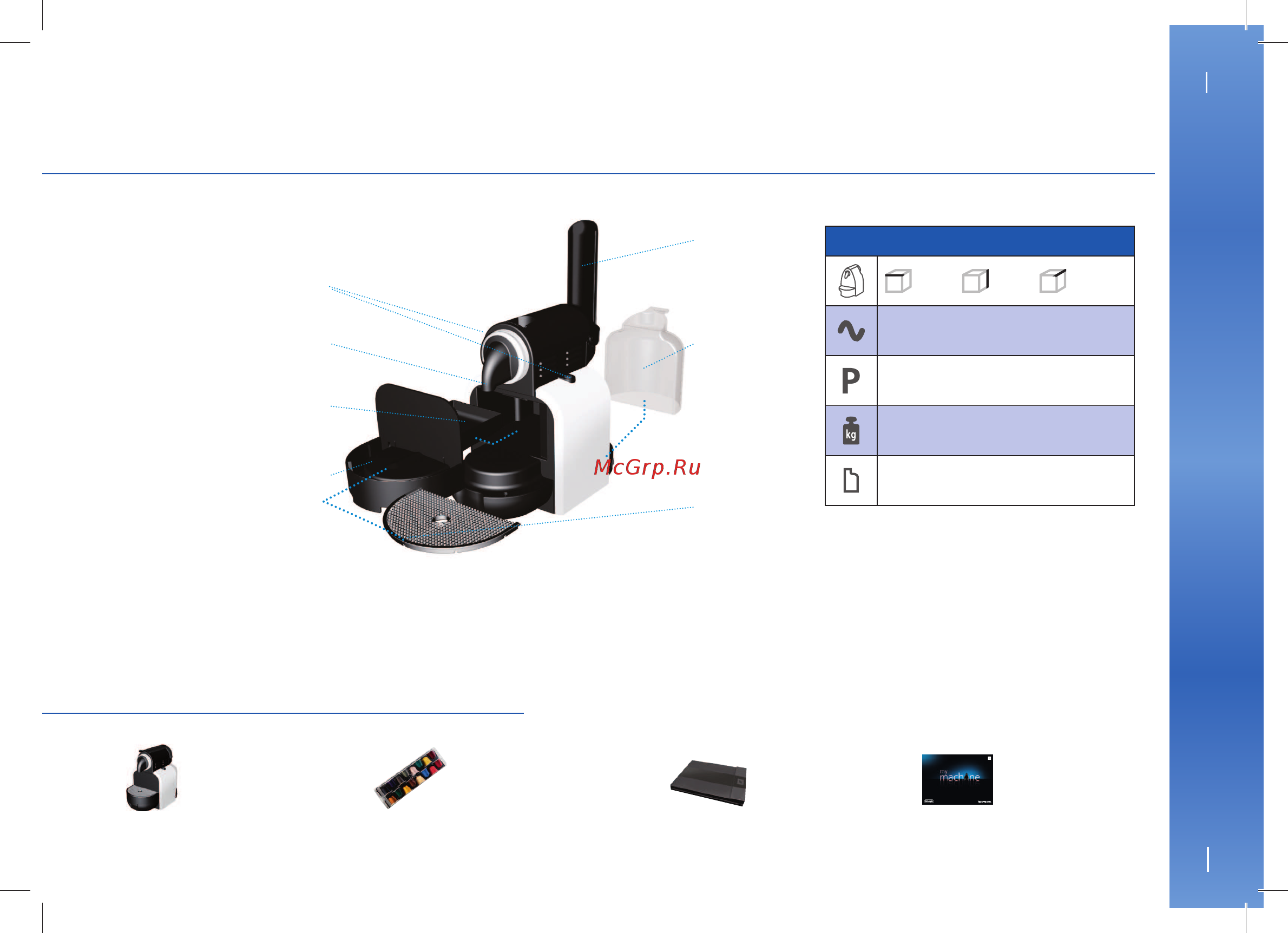 Delonghi EN97.W [11/26] Детали и элементы управления