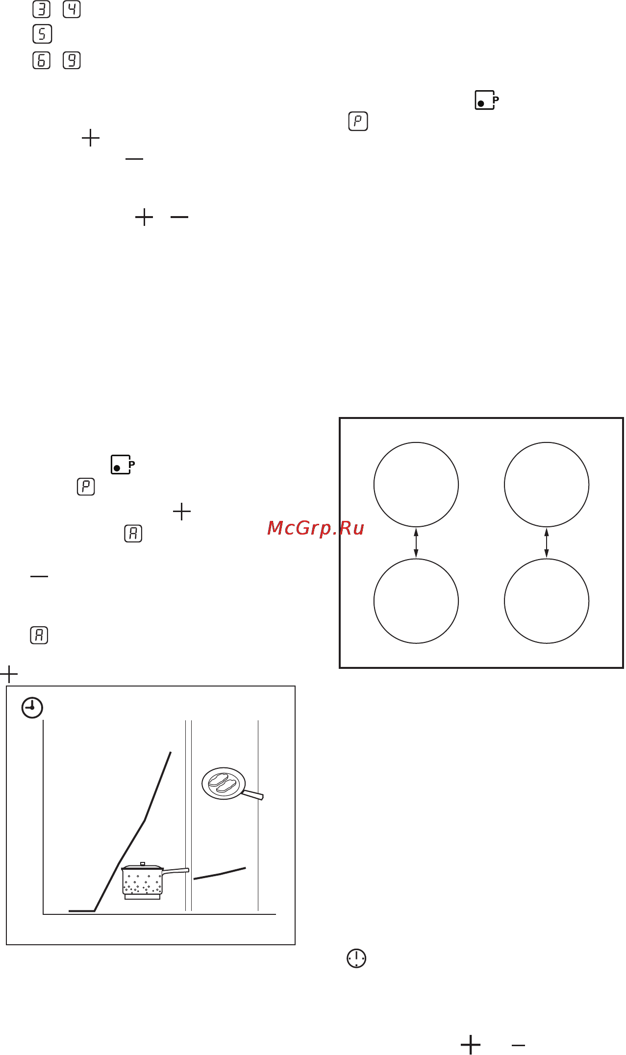 Electrolux EHH6340FOK [9/19] Значение мощности нагрева