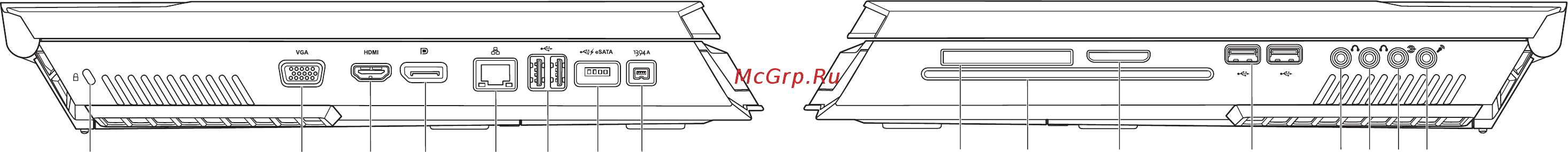 Alienware m17x-0056 [12/76] Свойства лицевой панели