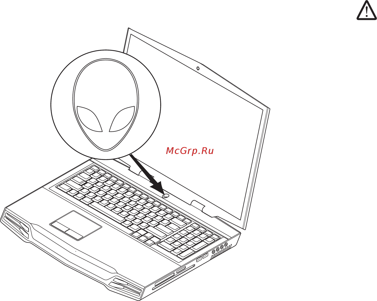 Alienware m17x-0356 [8/76] Нажмите кнопку питания шаг 2