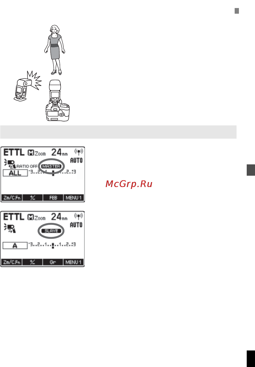 Canon 600EX-RT [57/124] Настройте ведомое устройство