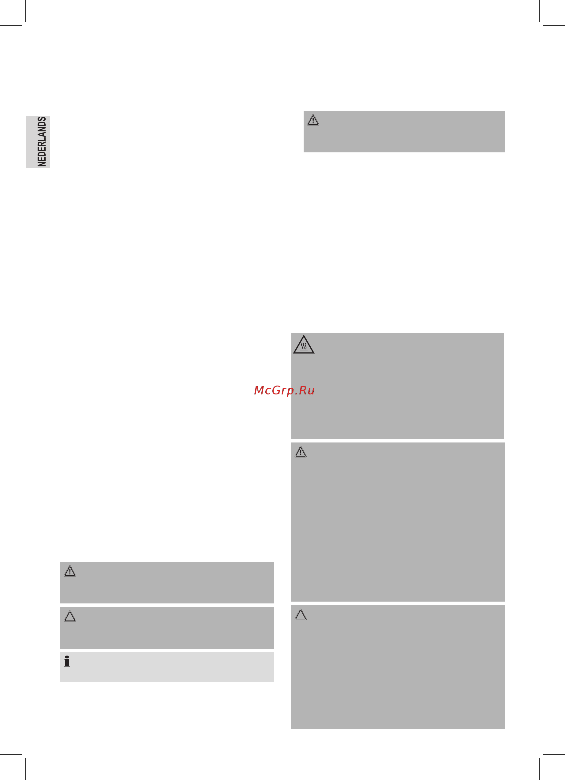 Bomann HDM 462 EK CB [10/62] Algemene veiligheidsinstructies