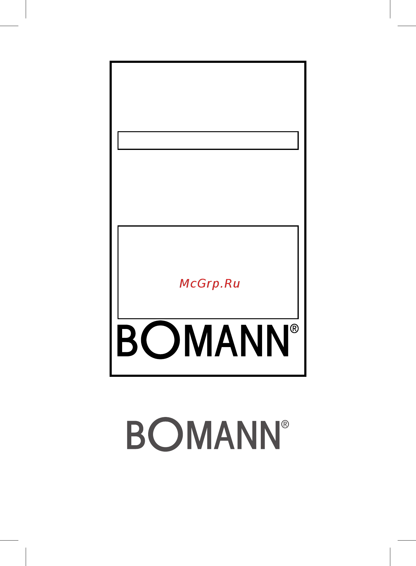 Bomann PSM 437 N CB [40/40] Garantie karte