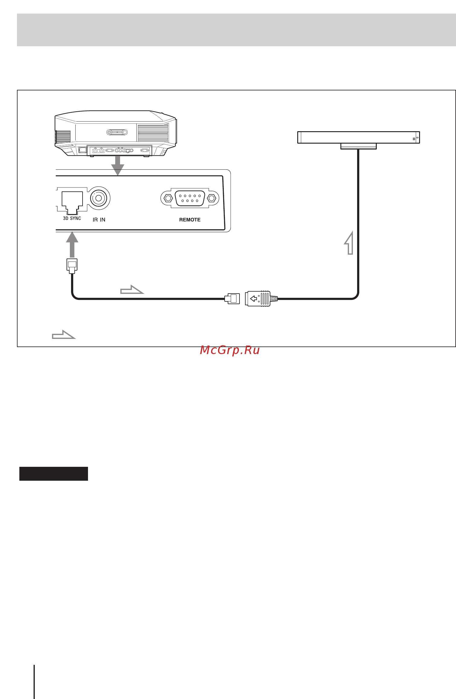 Sony VPLHW30ES/B+3Dочки(3ш) [28/92] Соединение с приобретаемым отдельно передатчиком 3d sync tmr pj1