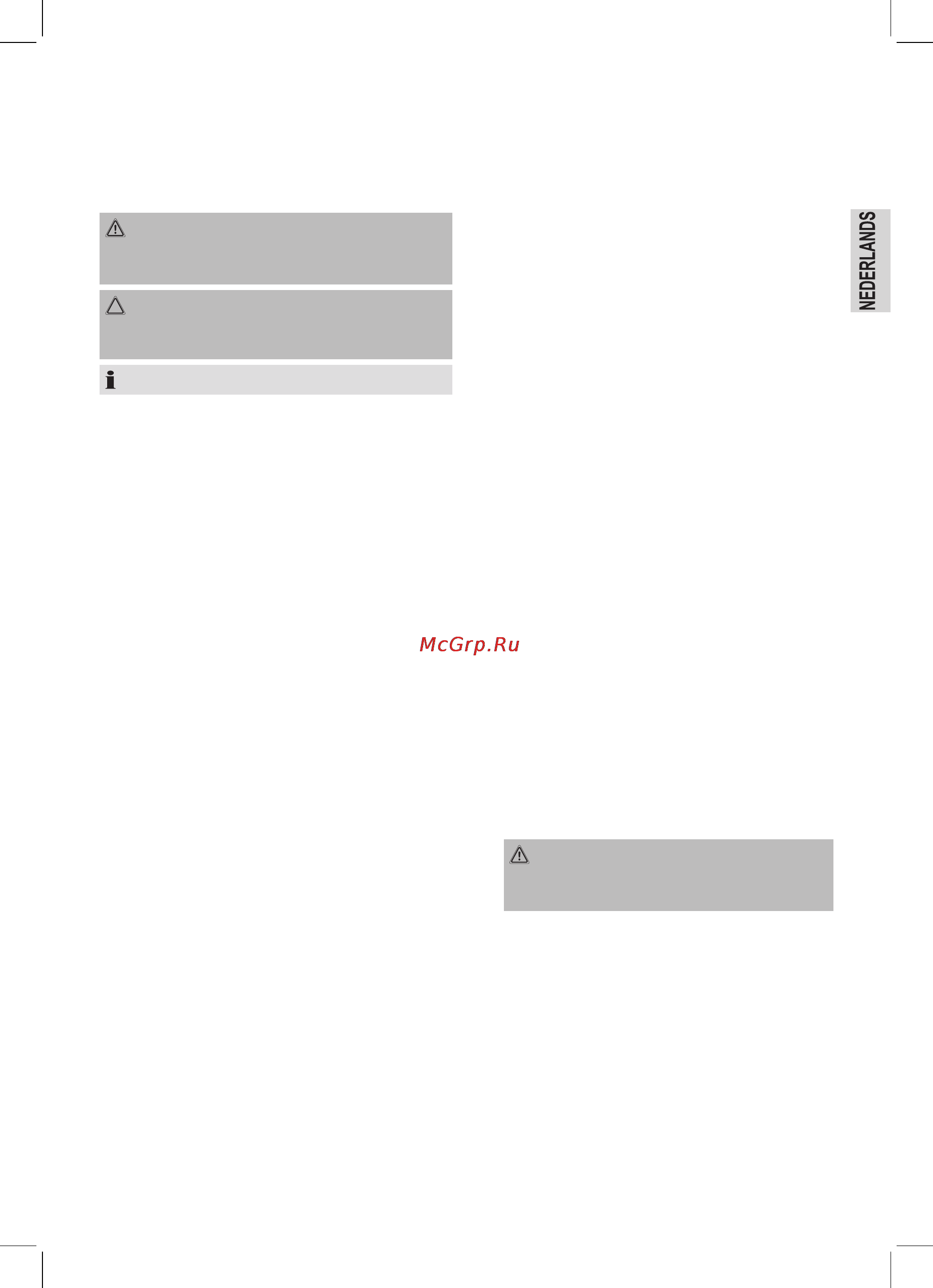 Bomann SMS 374 CB [11/58] Algemene veiligheidsinstructies
