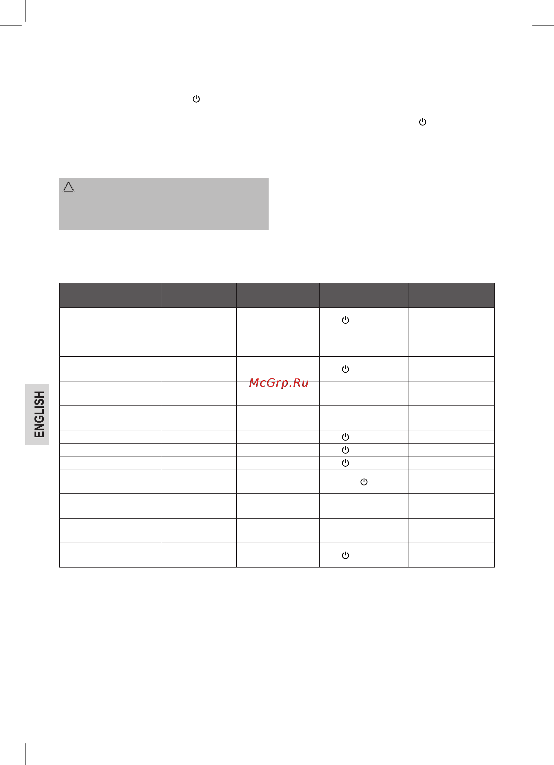 Bomann SMS 374 CB [34/58] Application table