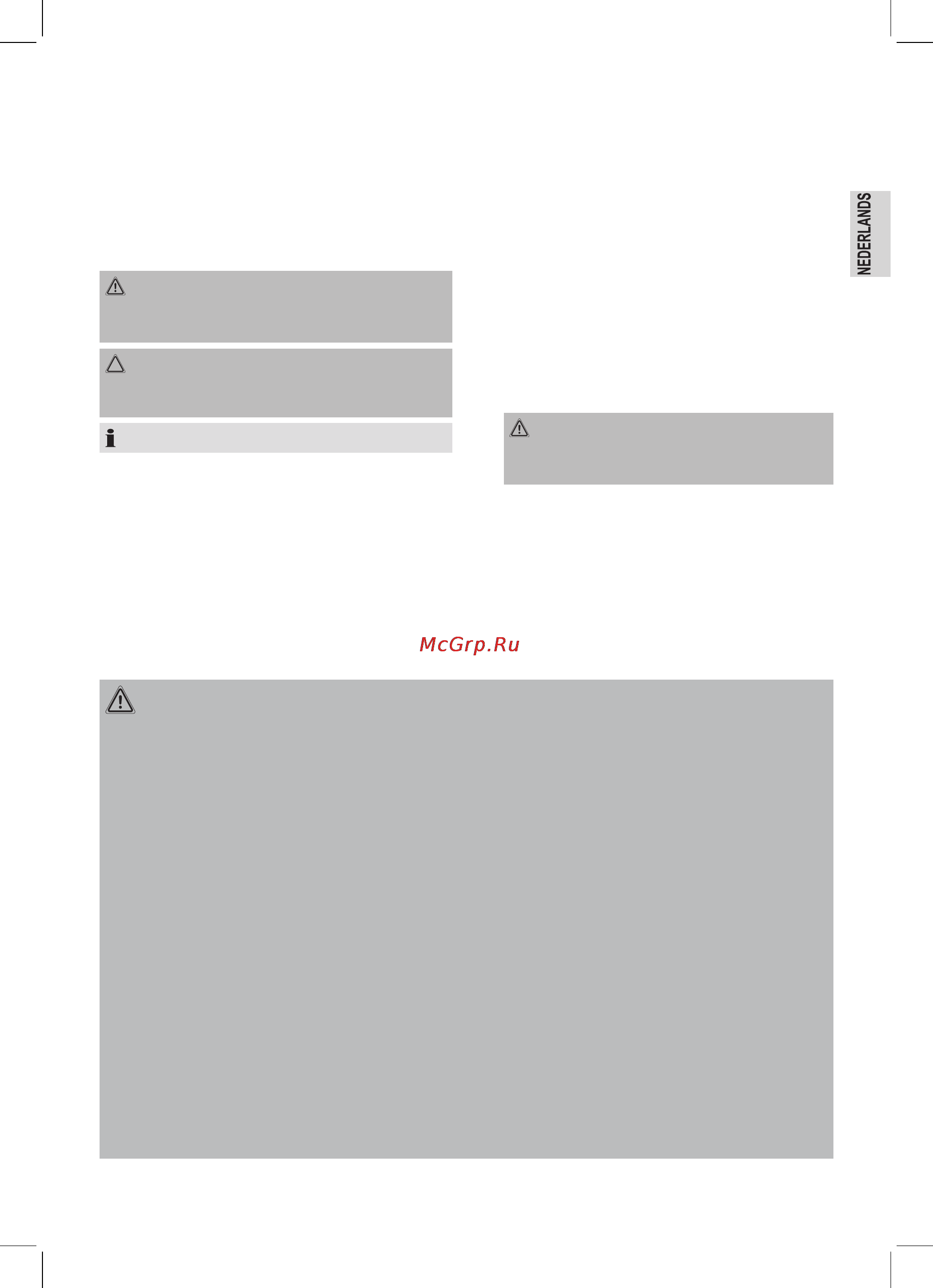Bomann SM 357 CB [7/48] Speciale veiligheidsinstructies voor dit apparaat