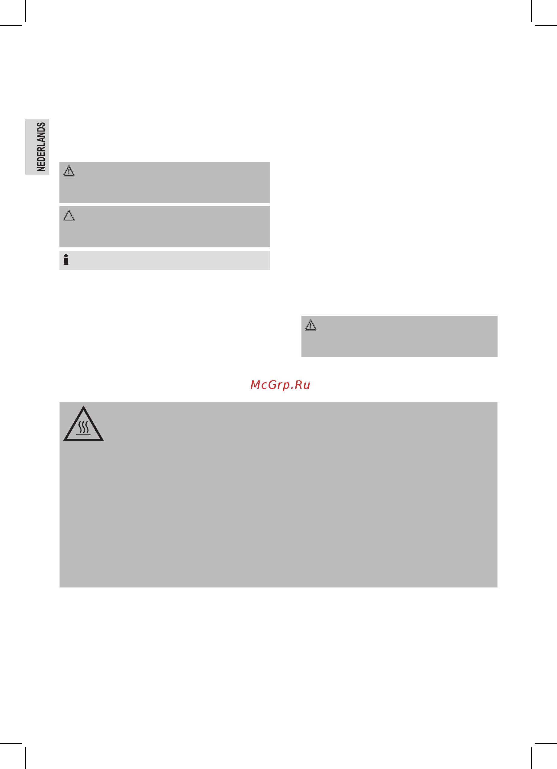 Bomann MB 2245 CB [10/62] Speciale veiligheidsinstructies voor dit apparaat