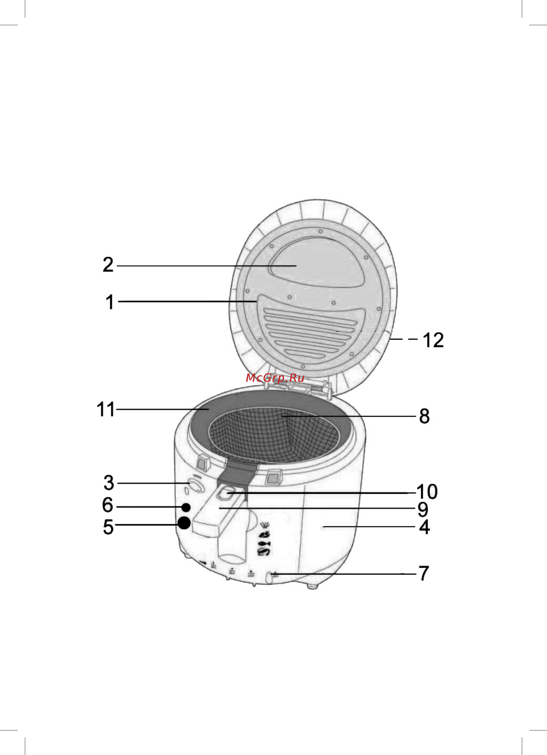 Bomann FR 1209 CB [3/42] Übersicht der bedienelemente