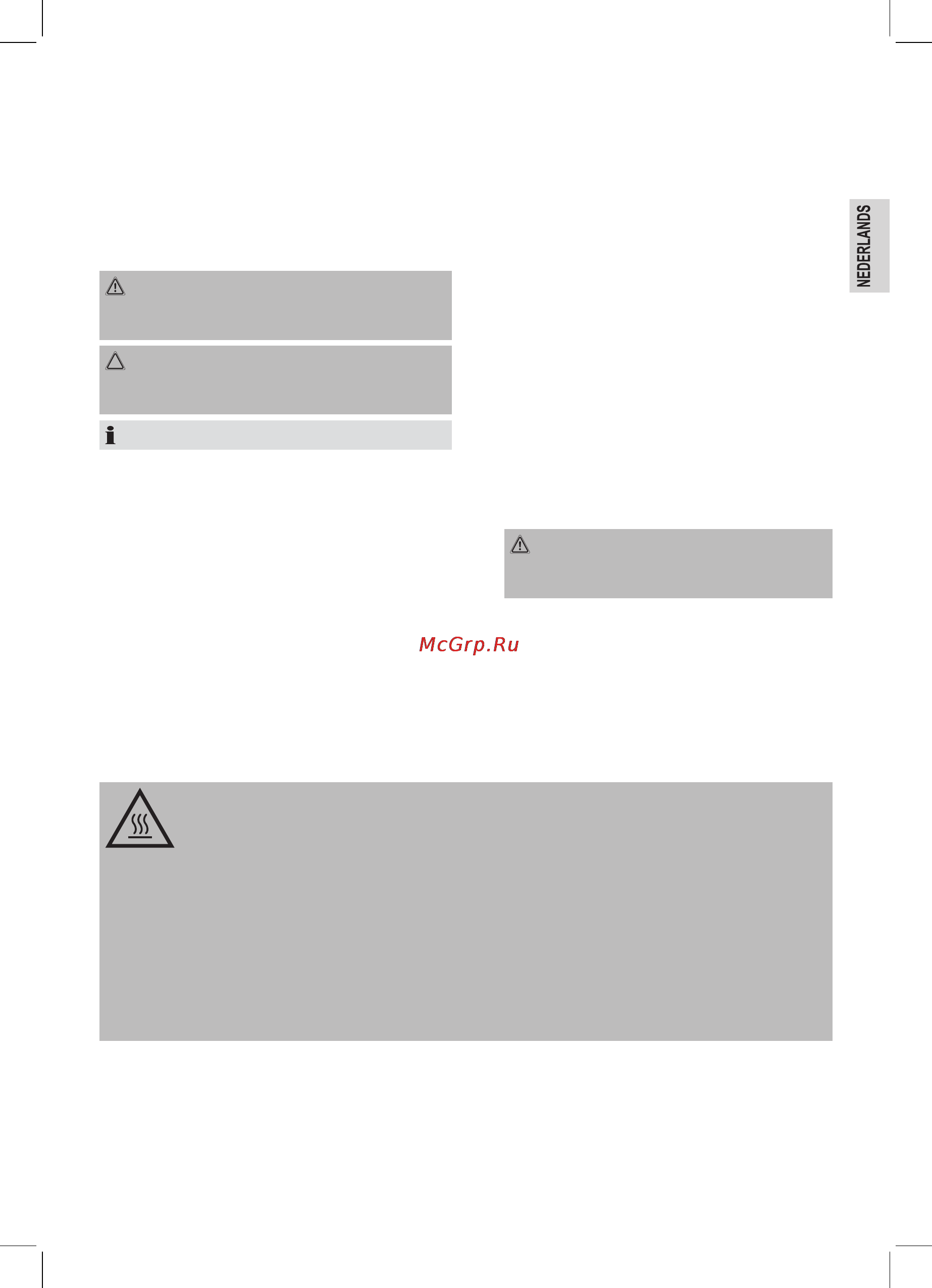 Bomann WA 5019 CB [7/52] Speciale veiligheidsinstructies voor dit apparaat