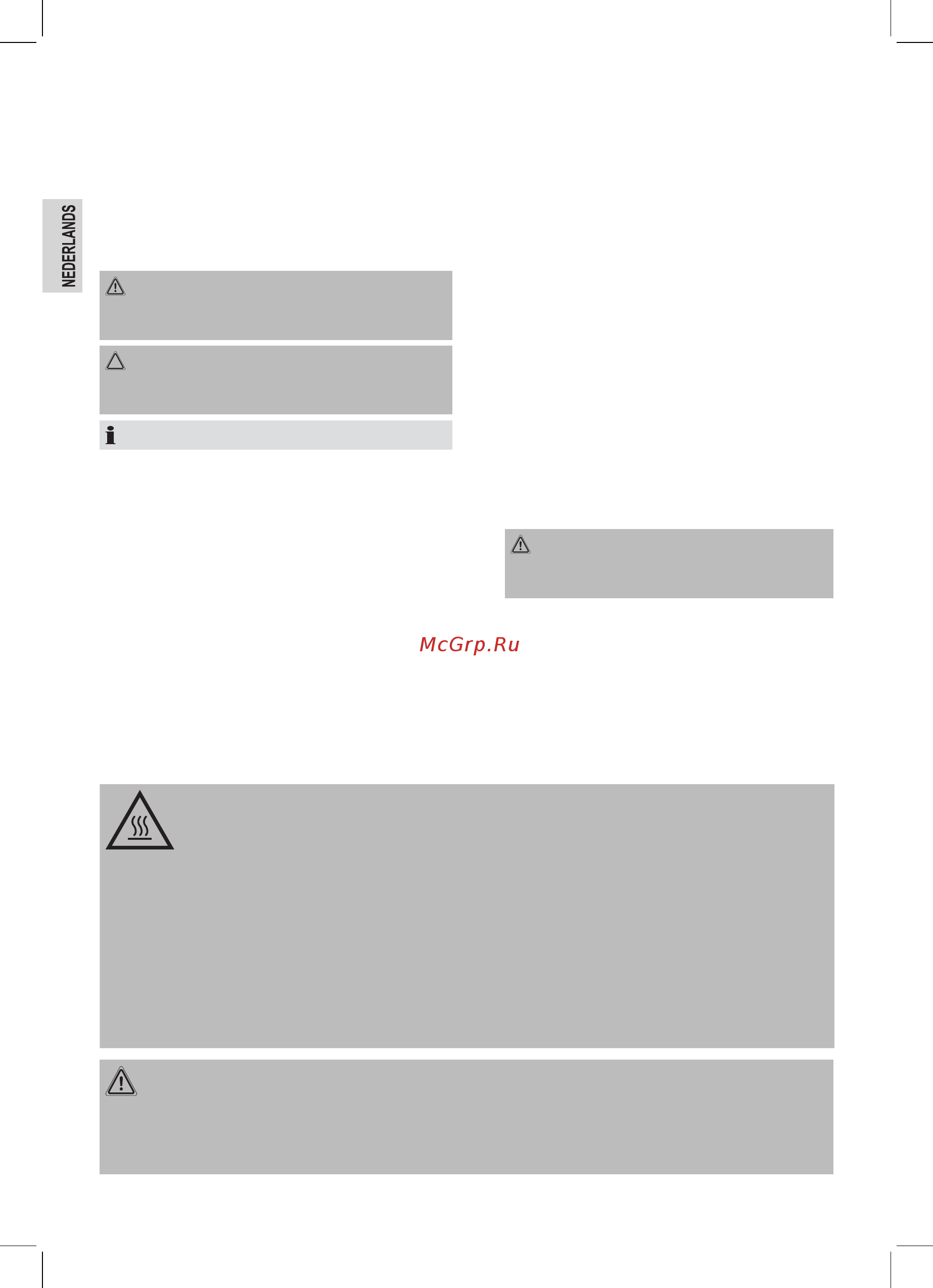 Bomann HA 5017 CB [8/60] Speciale veiligheidsinstructies voor dit apparaat