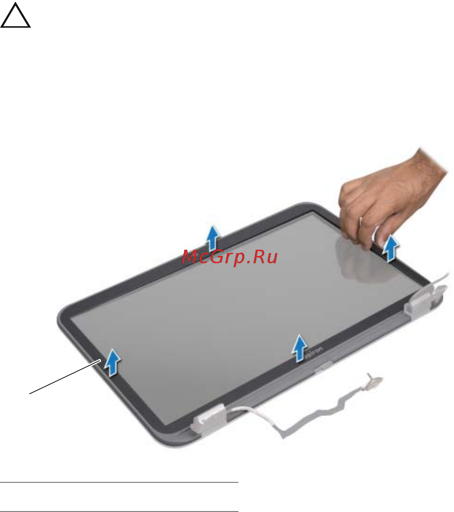 Dell Inspiron 5720 /5720-6709/ [64/102] Снятие лицевой панели дисплея