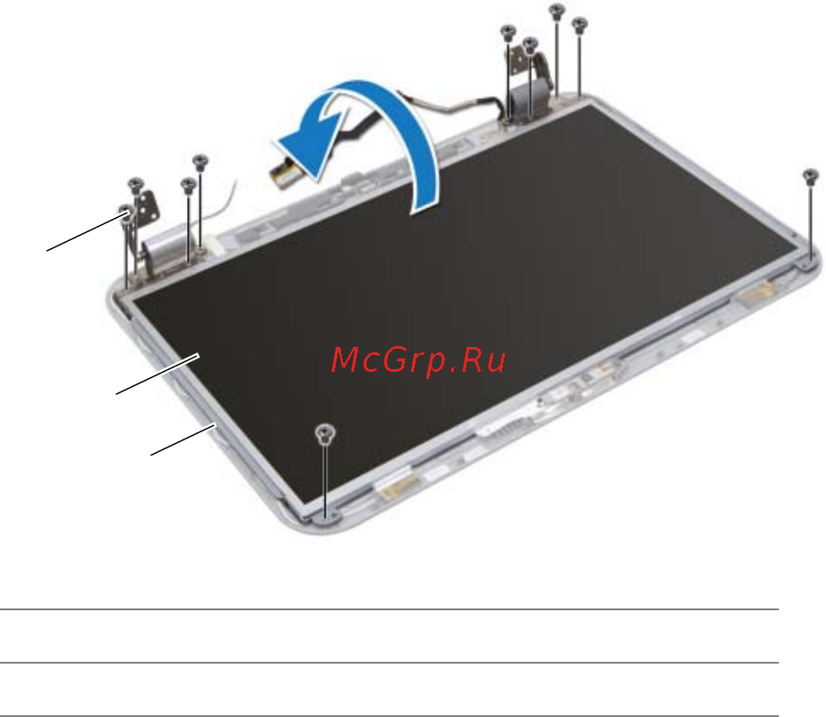 Dell Inspiron 5720 /5720-6709/ [66/102] Снятие панели дисплея