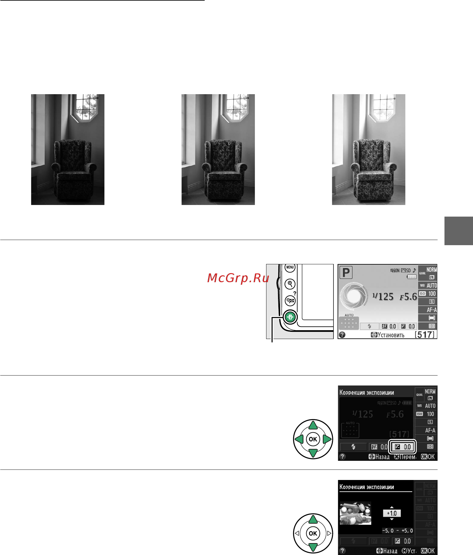 Nikon D3200 Black [79/228] Коррекция экспозиции