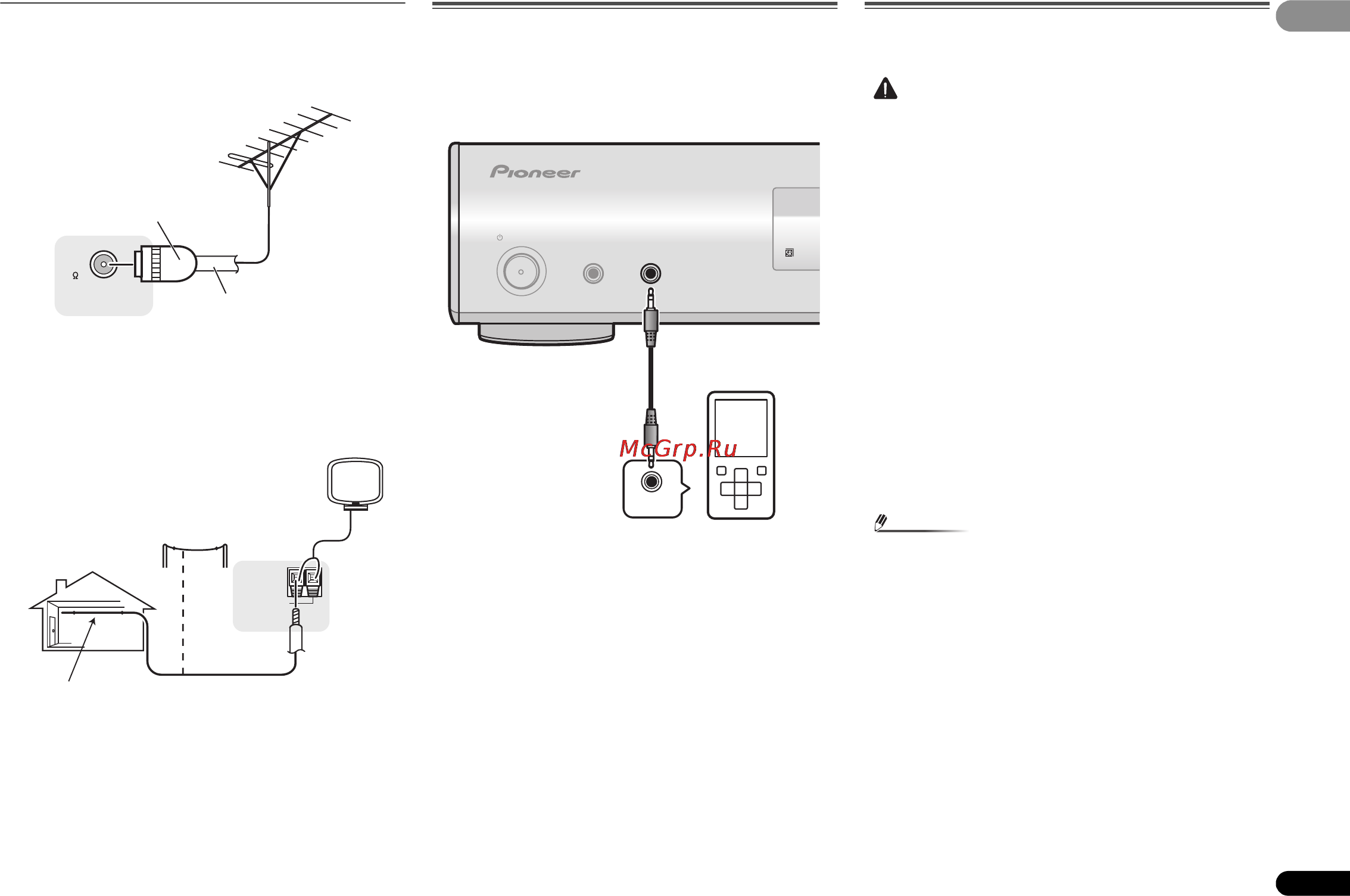 Pioneer VSX-S300-K [15/36] Èñïîëüçîâàíèå âíåøíèõ àíòåíí