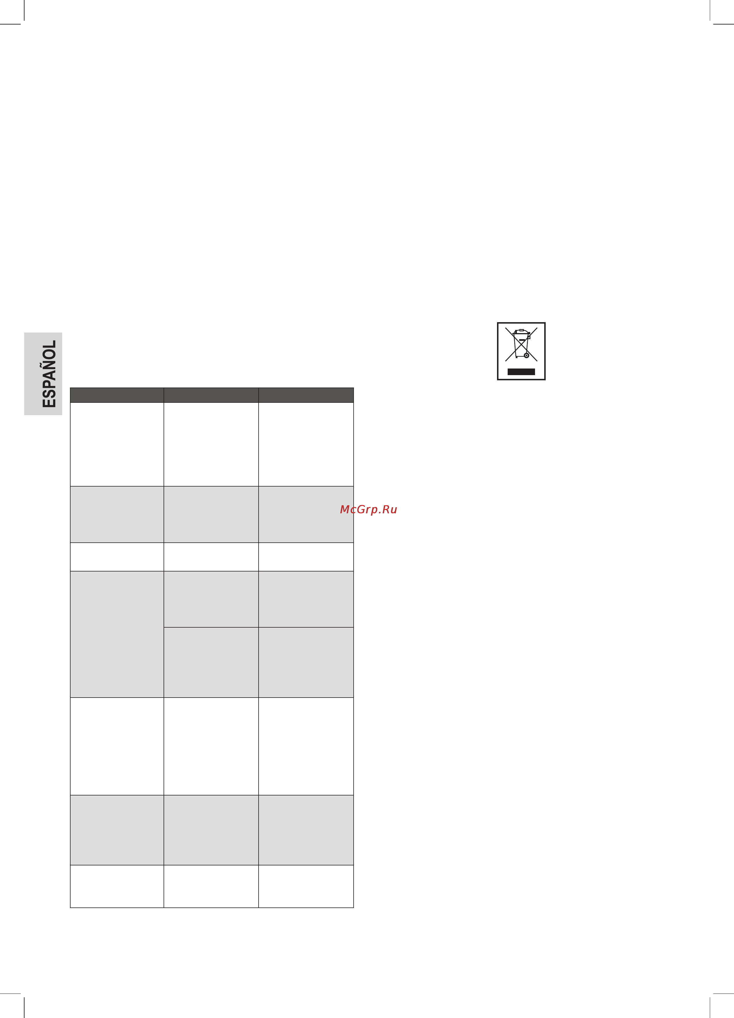 Bomann MWG 2281 H CB [42/102] Especificaciones técnicas