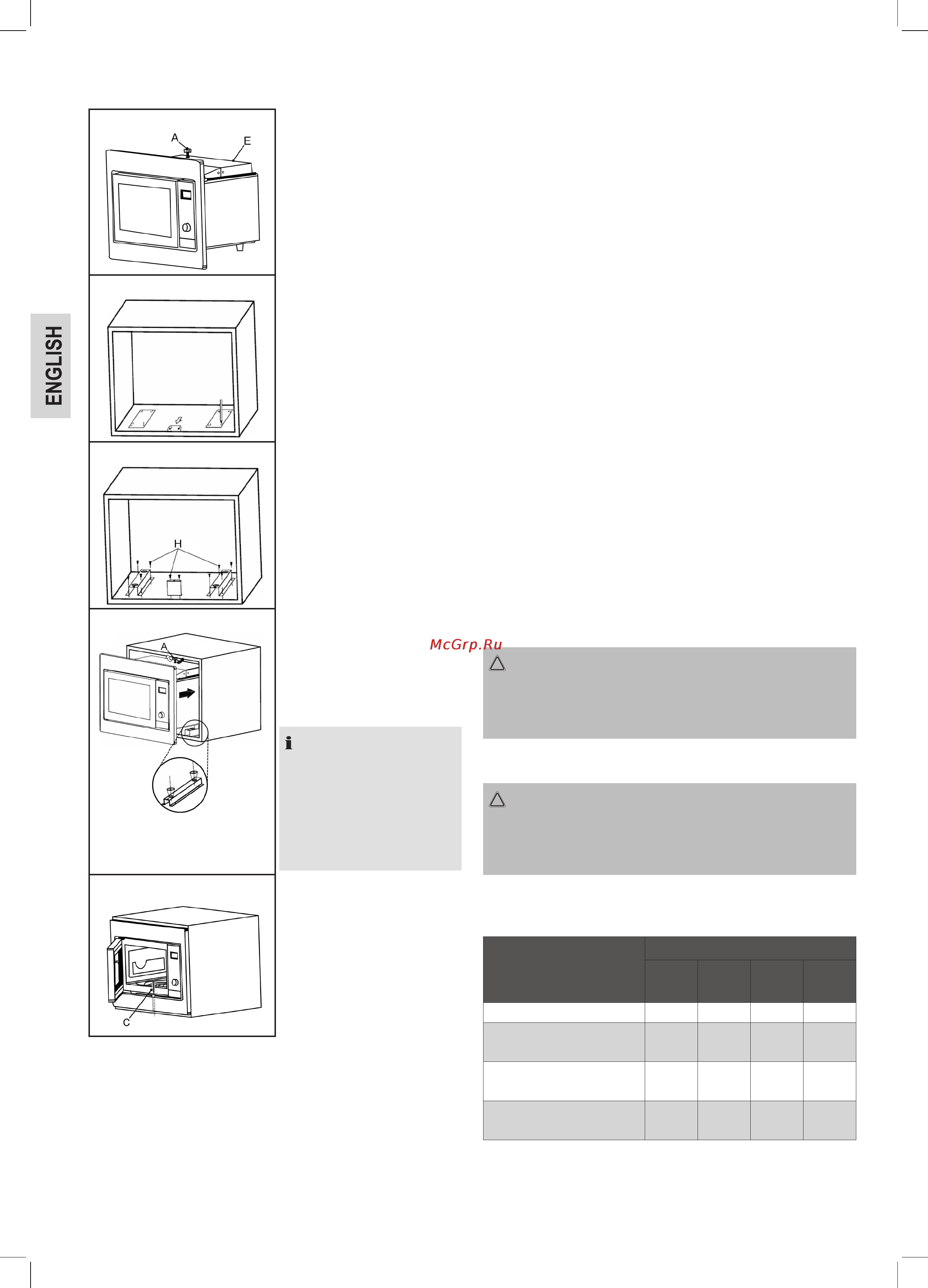 Clatronic MWG 2216 H EB [20/30] Information on grilling and combined operation