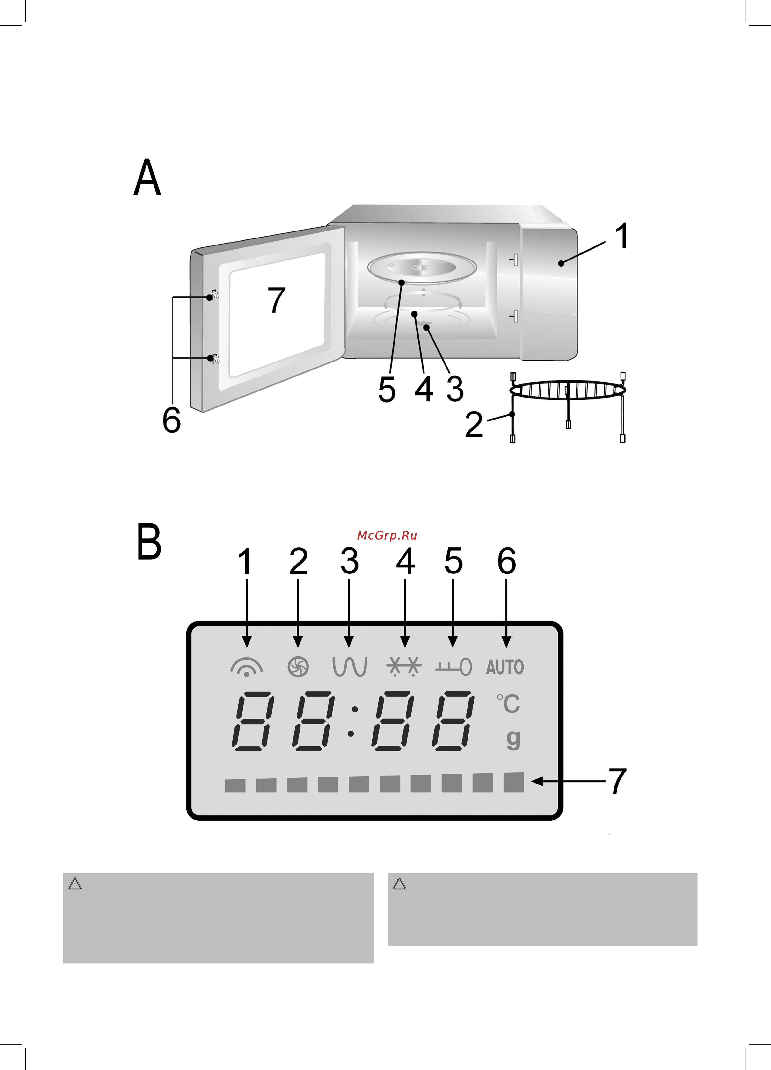 Clatronic MWG 2216 H EB [3/30] Übersicht der bedienelemente