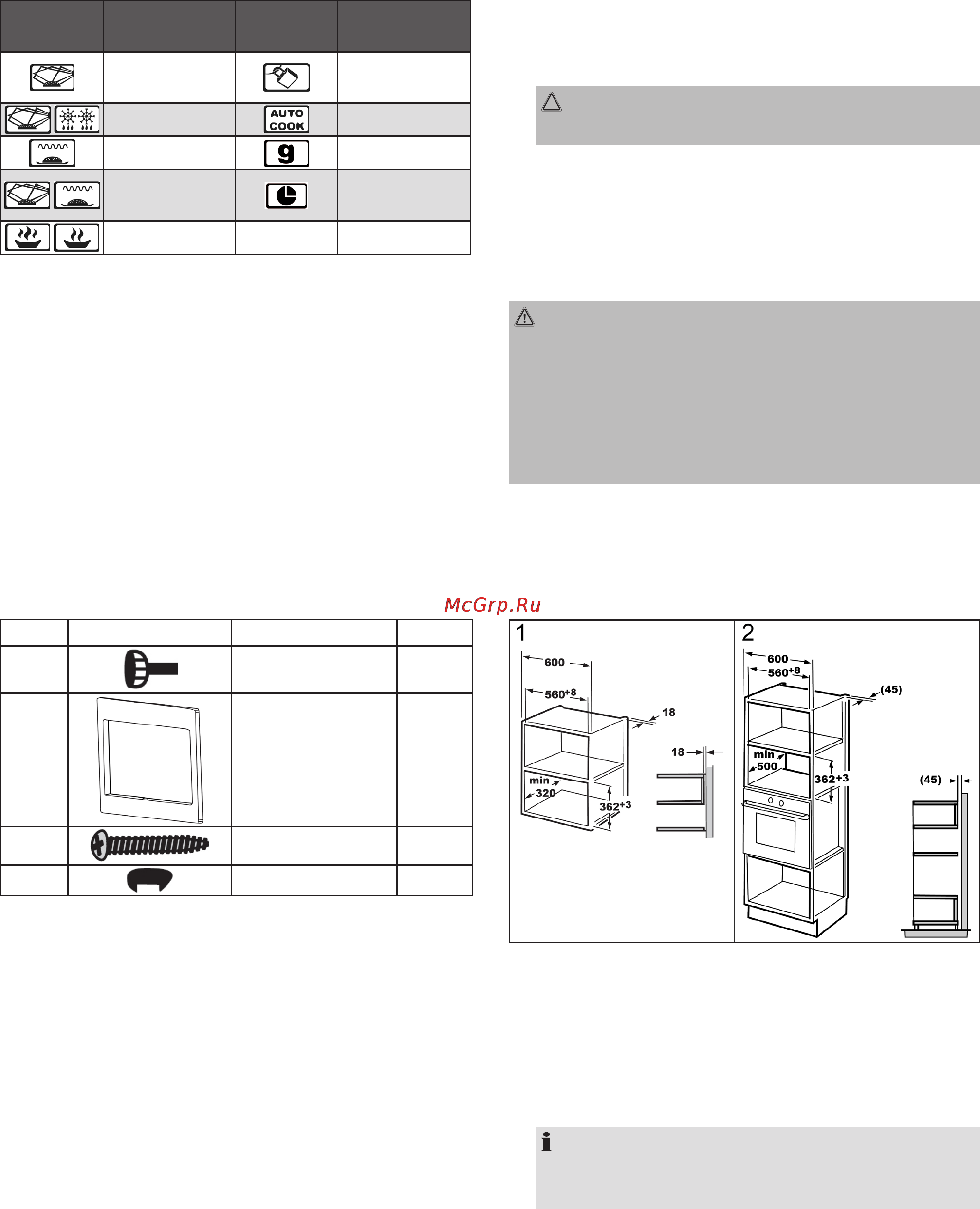 Bomann MWG 2215 EB [20/30] Avoiding fire hazards with built in appliances
