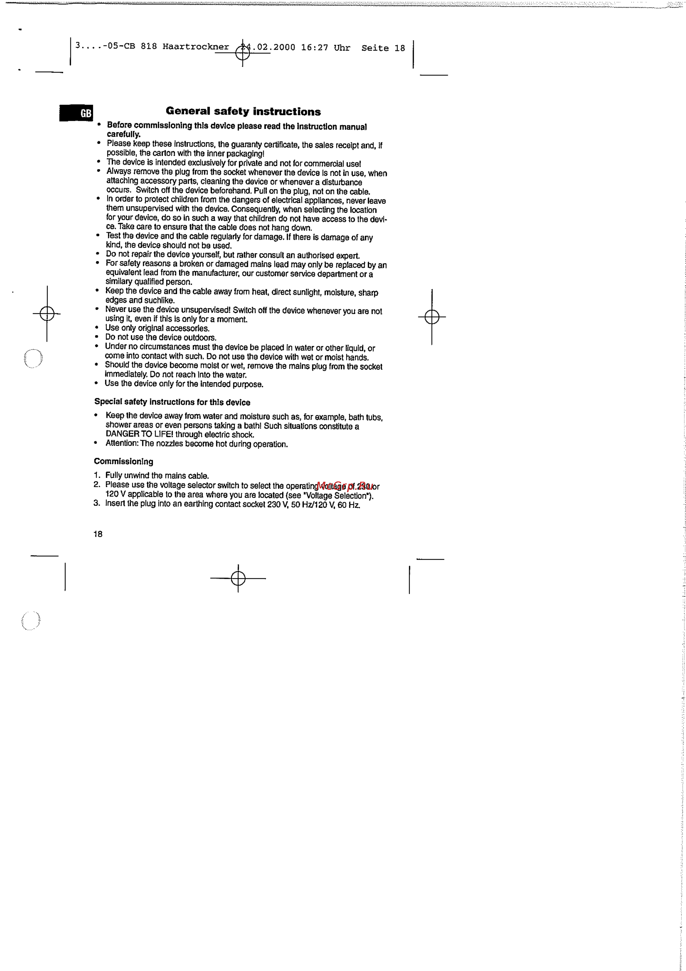 Bomann CB 818 [4/6] General safety instructions