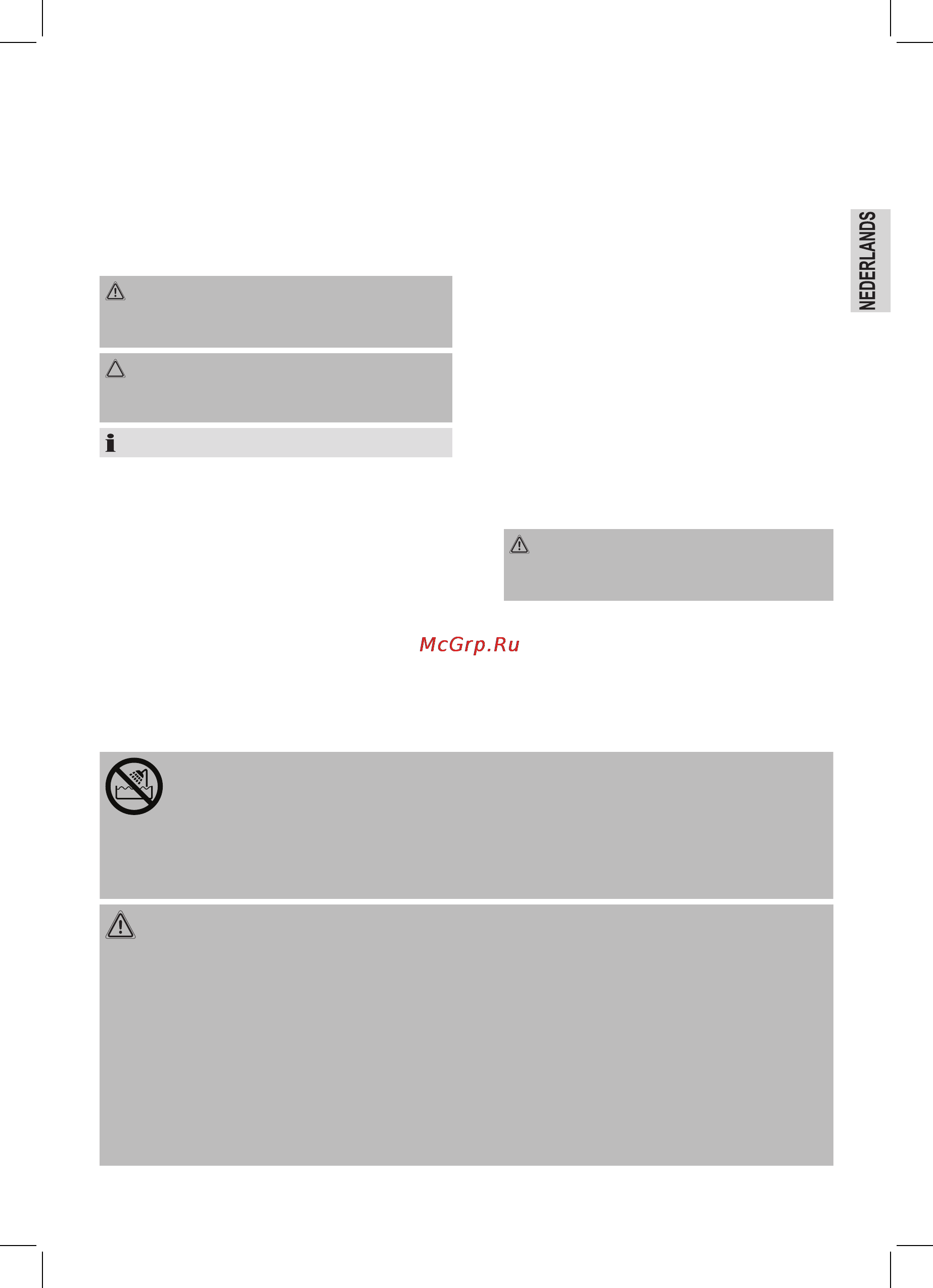 Bomann HTD 8005 CB [7/40] Speciale veiligheidsinstructies voor dit apparaat