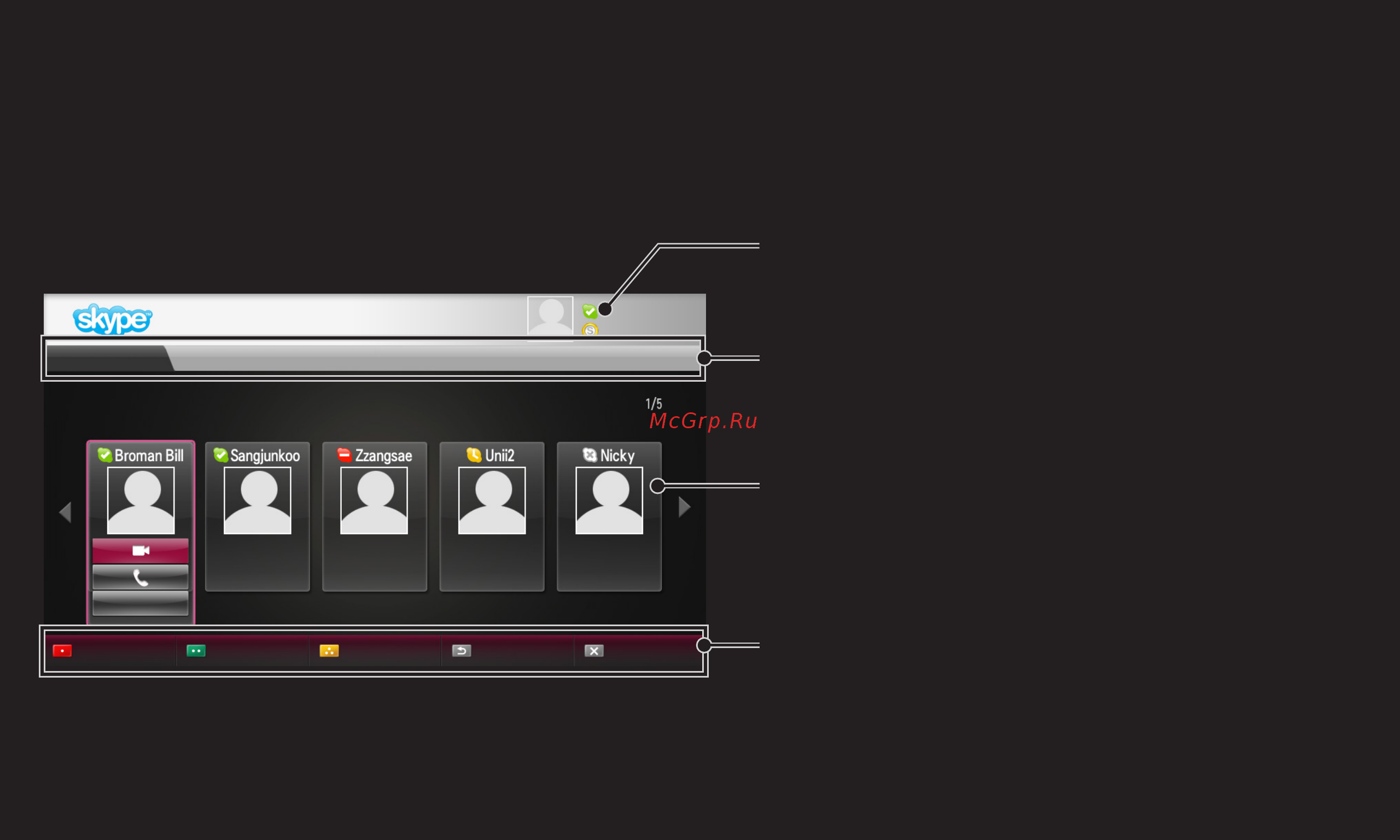 LG 32LN570V [151/222] Использовать skype