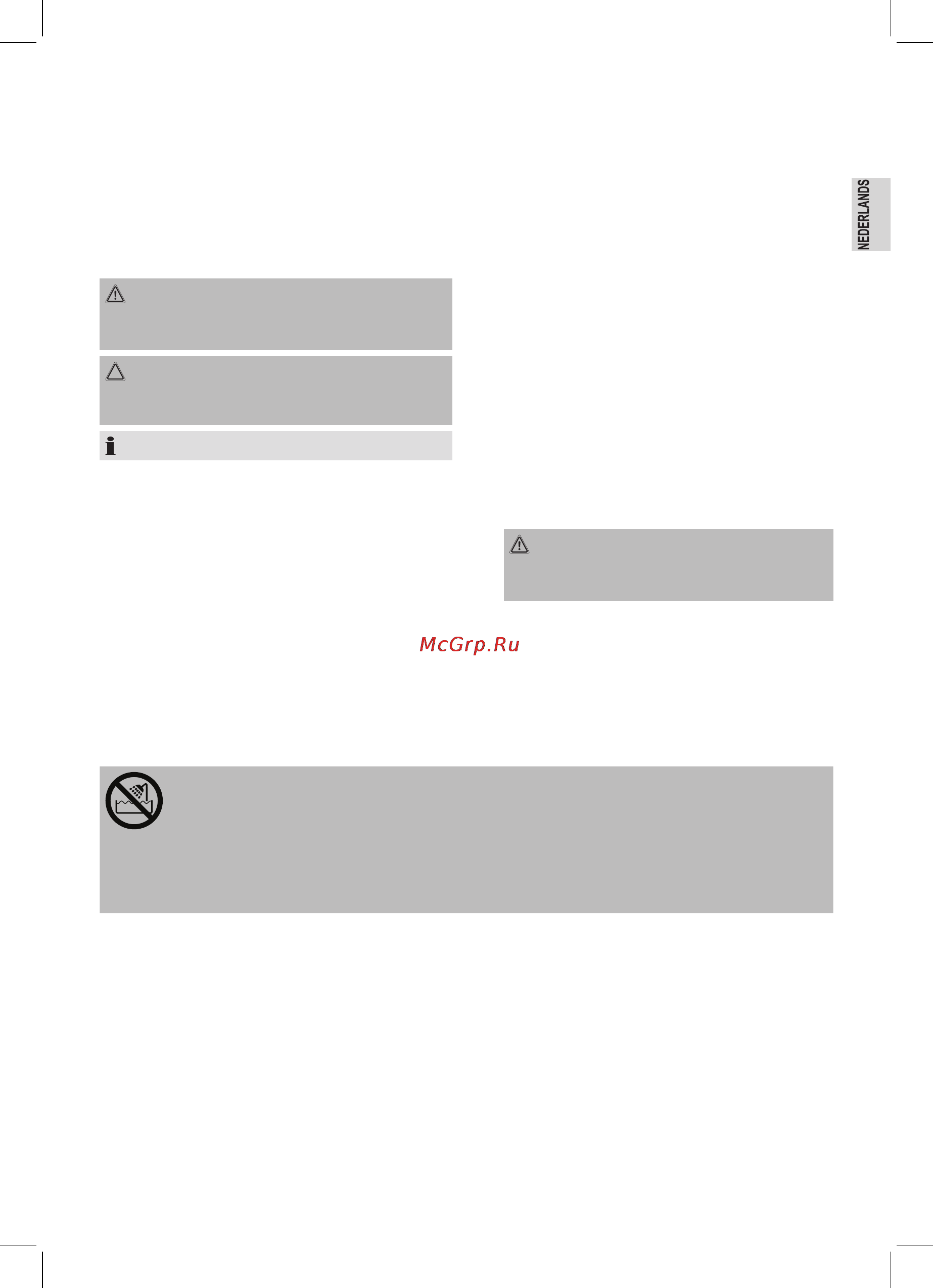 Bomann HTD 889 CB [7/52] Speciale veiligheidsinstructies voor dit apparaat