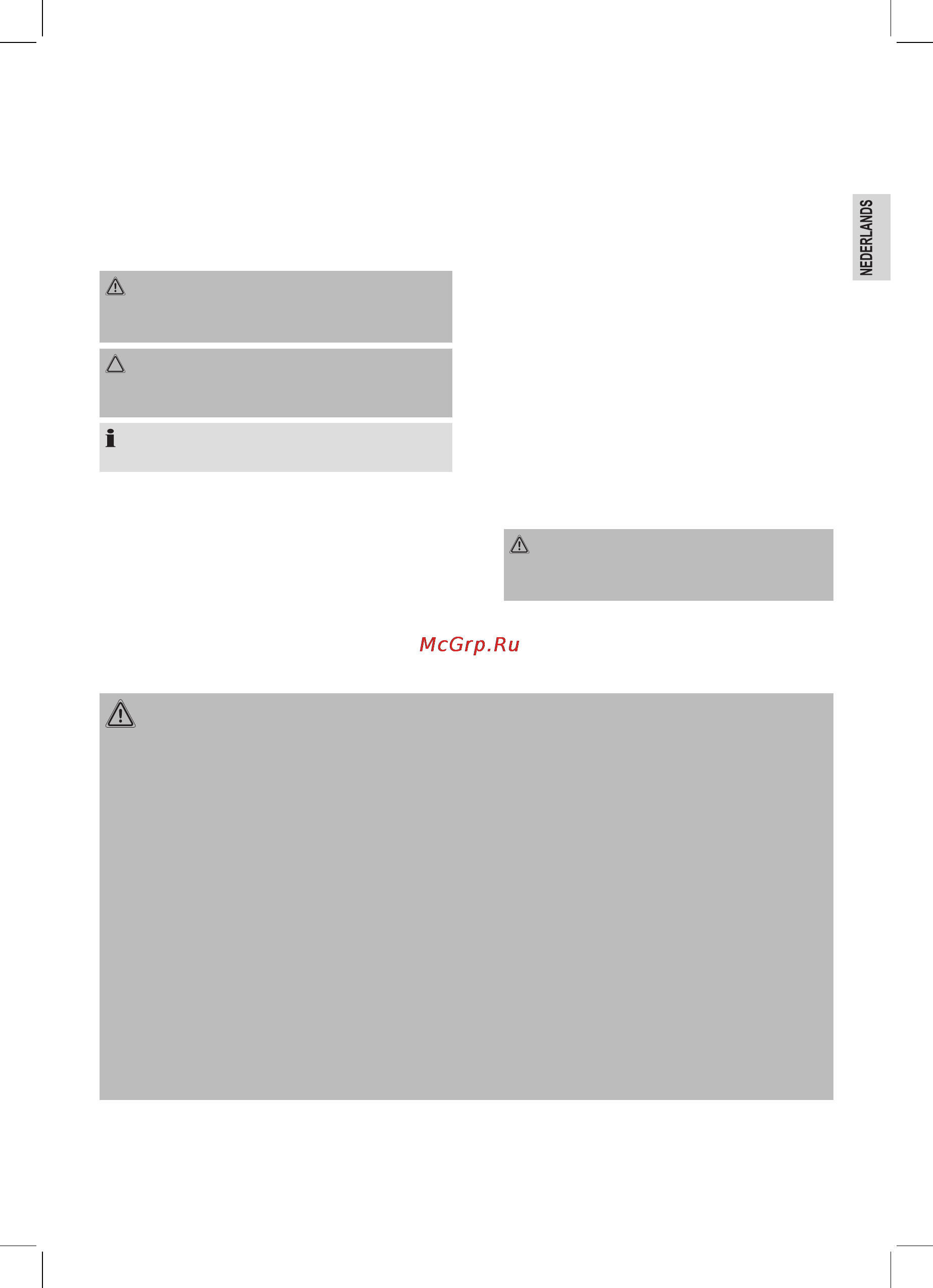 Bomann DB 757 CB [9/54] Speciale veiligheidsinstructies voor dit apparaat