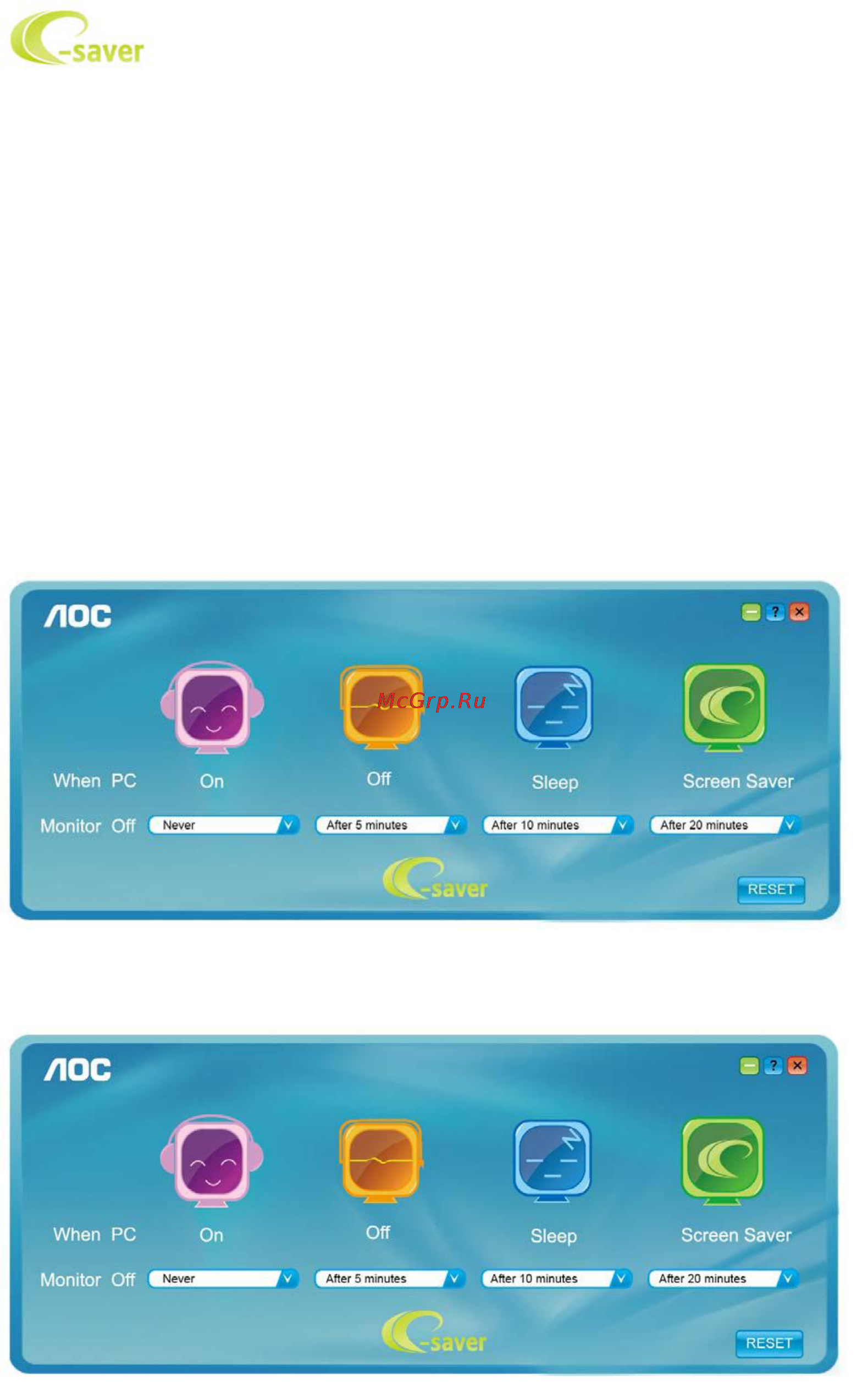 AOC E2260PWHU [42/63] E saver